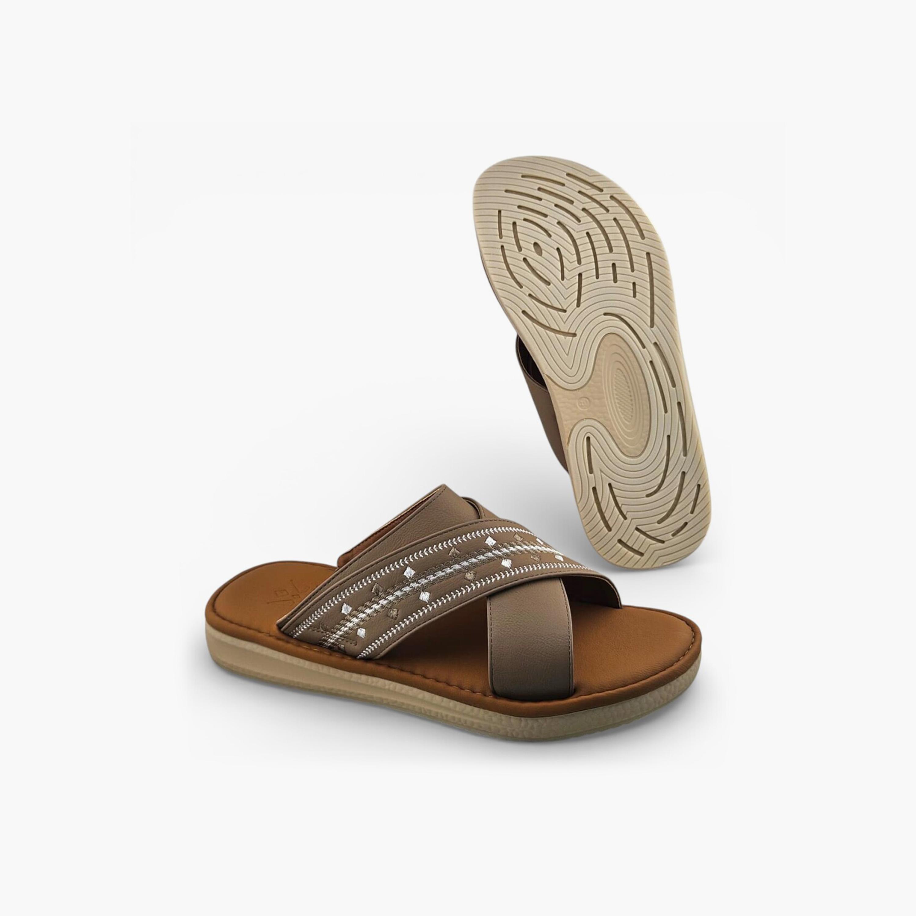 Al Fanoos Men's Slip-On Palazzo Al Turath Arabic Sandals | AFB26011-men-shoes-sandals-image-5