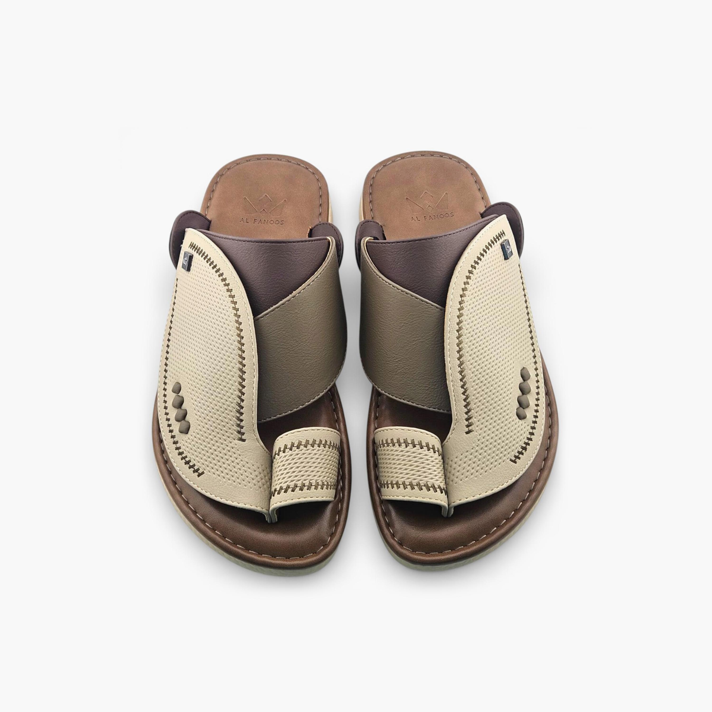 Al Fanoos Men's Slip-On Palazzo Al Turath Arabic Sandals | AFB26012-men-shoes-sandals-image-3