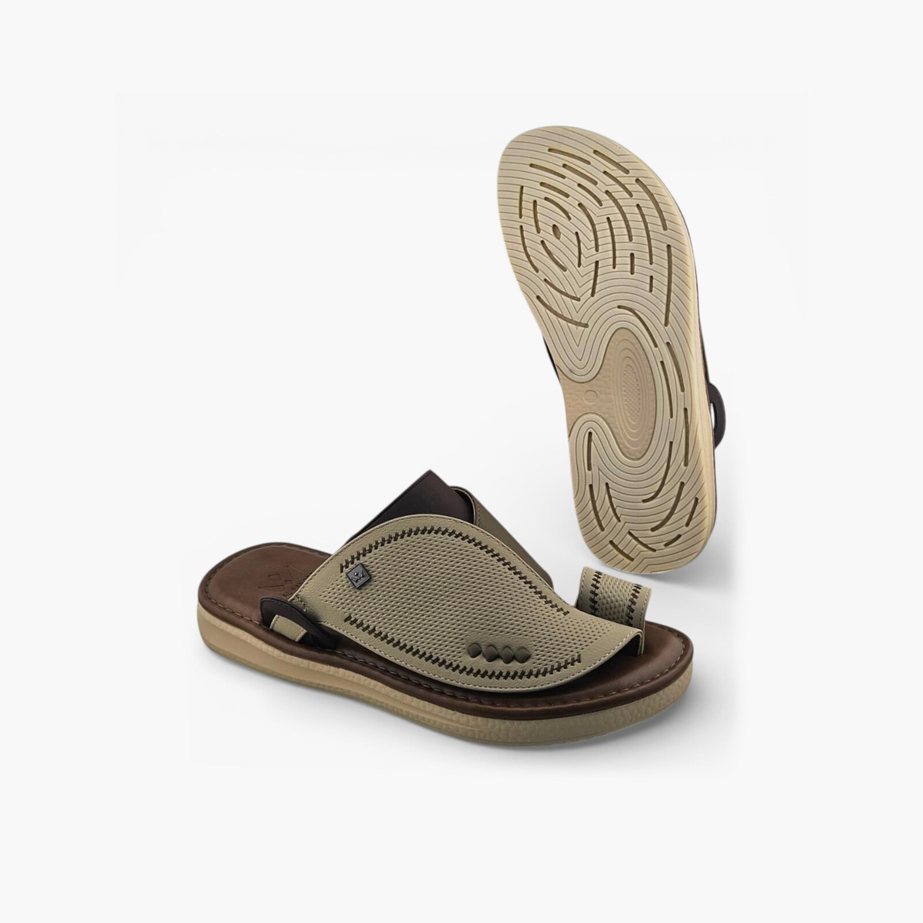 Al Fanoos Men's Slip-On Palazzo Al Turath Arabic Sandals | AFB26012-men-shoes-sandals-image-5