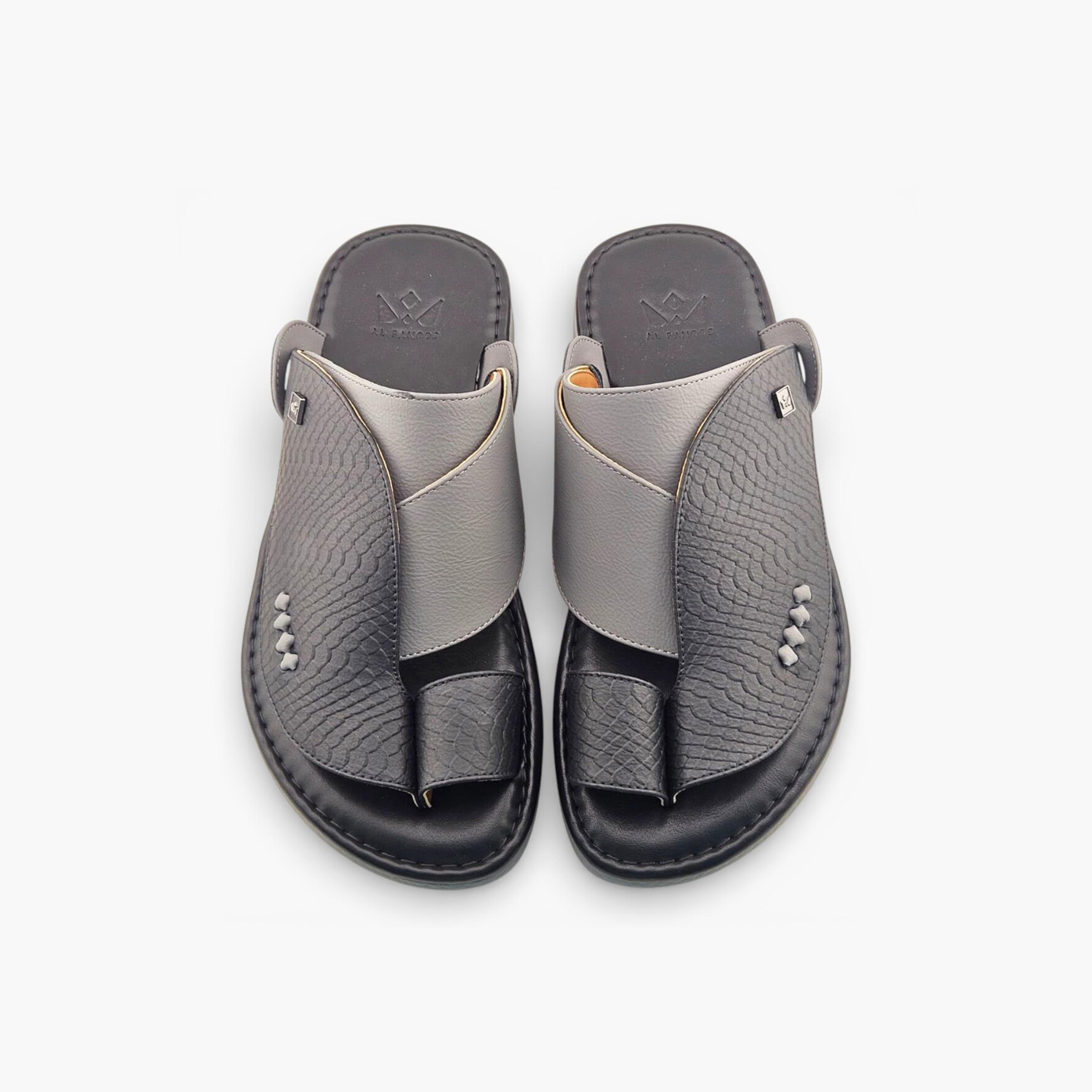 الفانوس - صندل بالازو رجالي سهل الارتداء تصميم التراث العربي | AFB26013-men-shoes-sandals-image-3