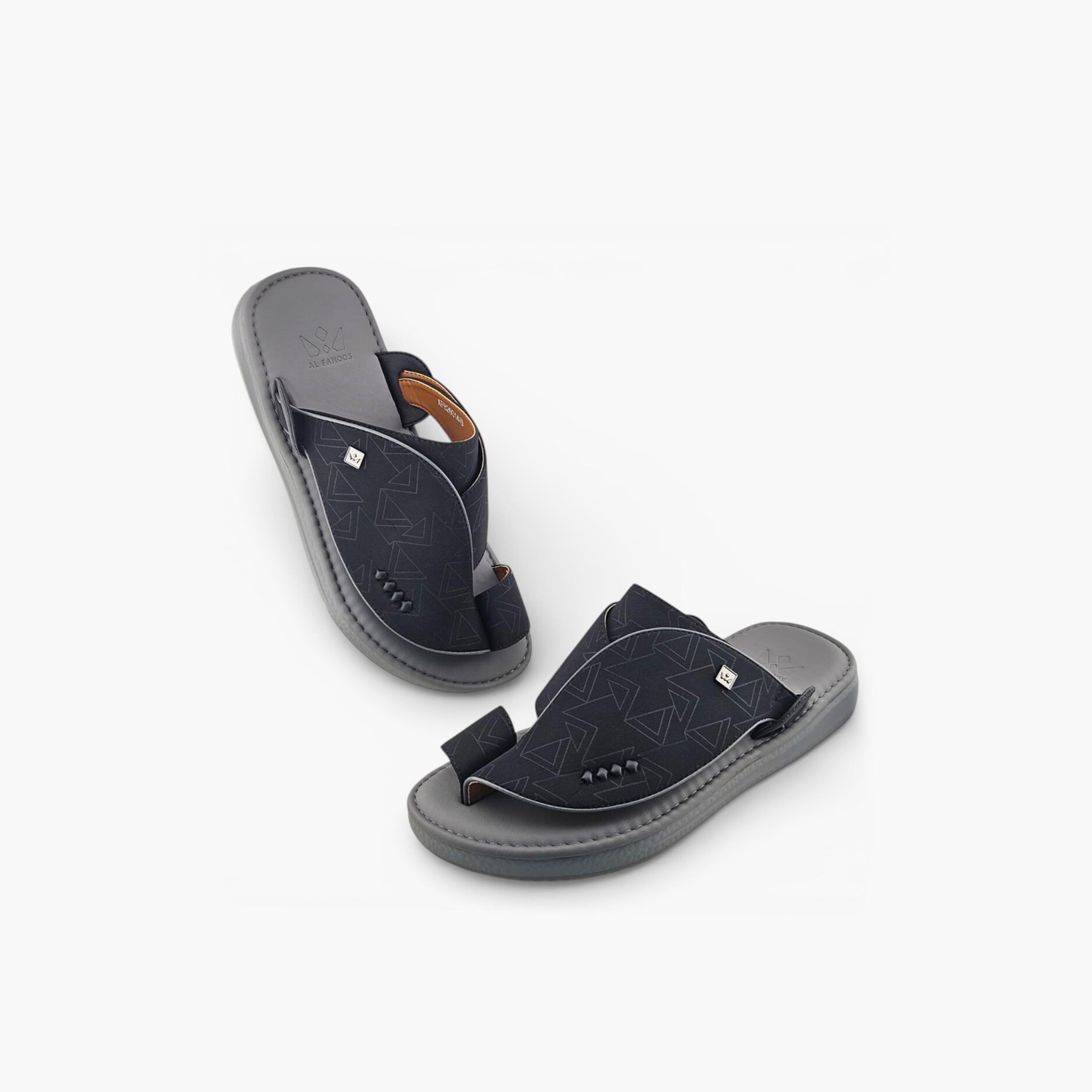 Al Fanoos Men's Slip-On Palazzo Al Turath Arabic Sandals | AFB26014-men-shoes-sandals-image-4