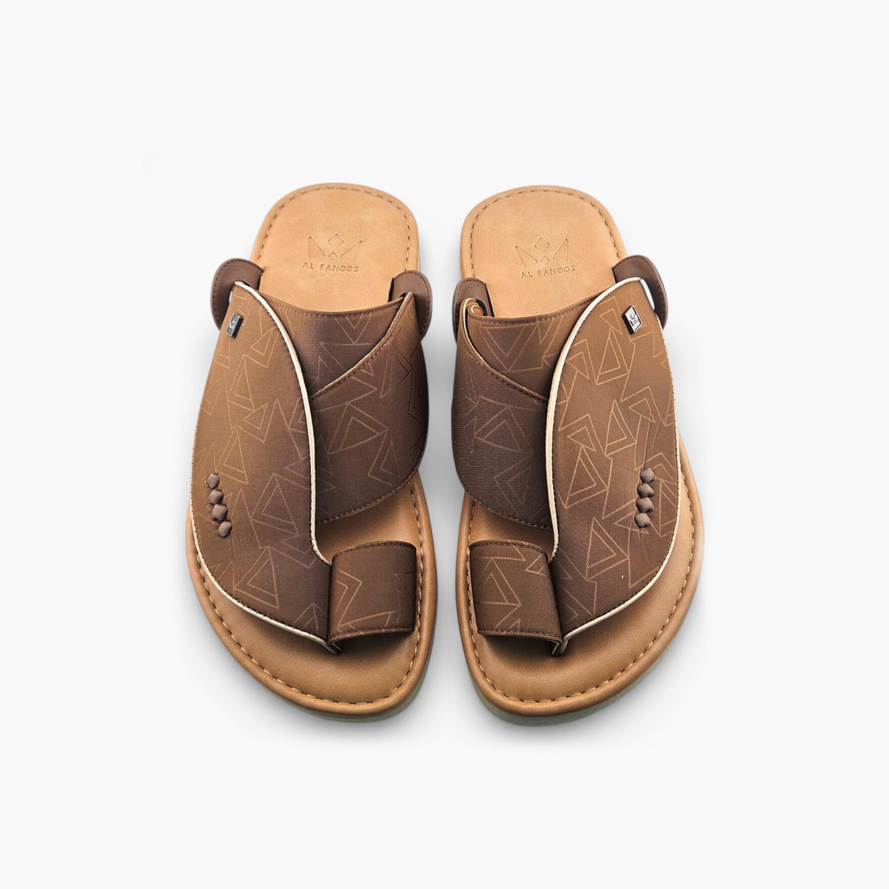 Al Fanoos Men's Slip-On Palazzo Al Turath Arabic Sandals | AFB26014-men-shoes-sandals-image-3