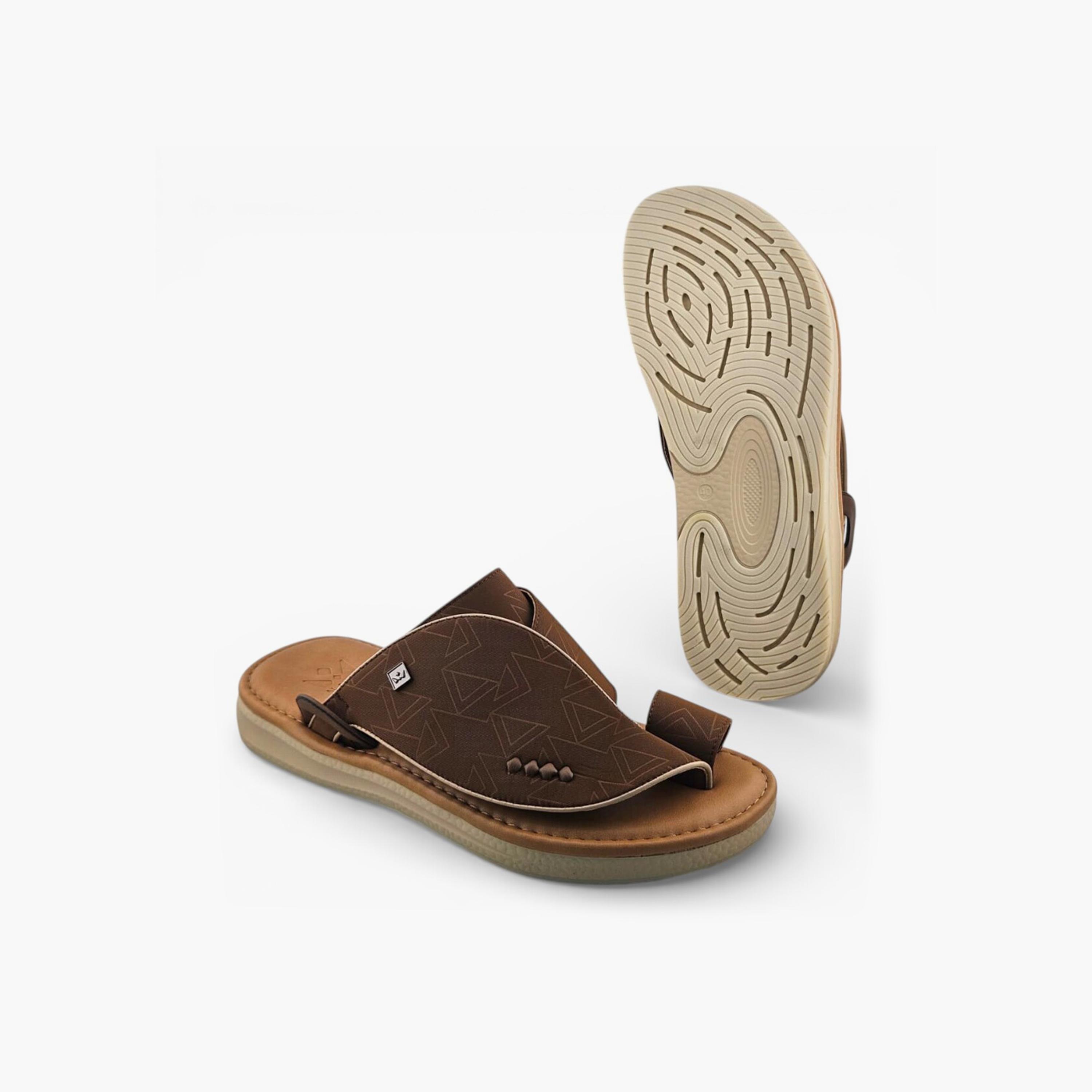 Al Fanoos Men's Slip-On Palazzo Al Turath Arabic Sandals | AFB26014-men-shoes-sandals-image-5
