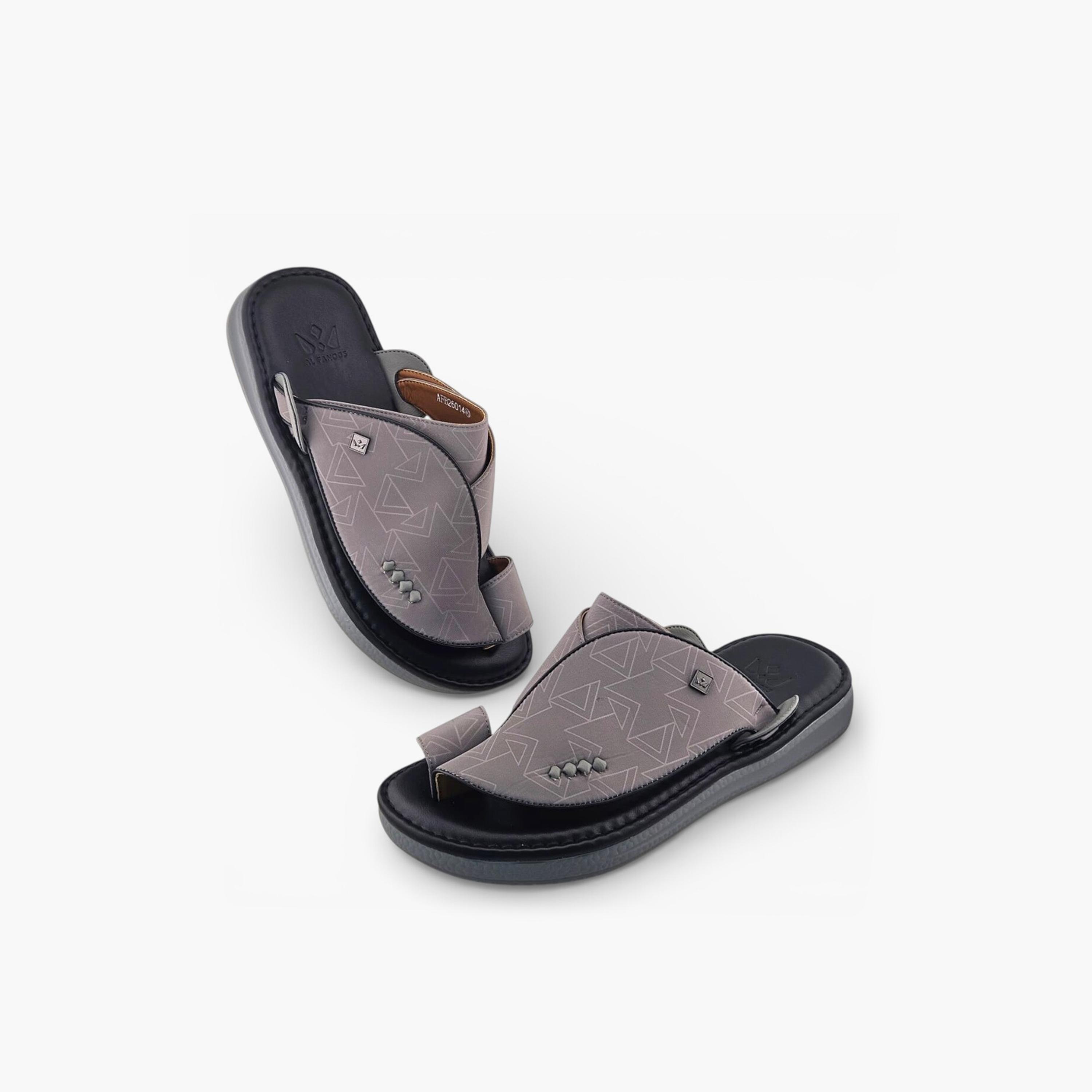 Al Fanoos Men's Slip-On Palazzo Al Turath Arabic Sandals | AFB26014-men-shoes-sandals-image-4
