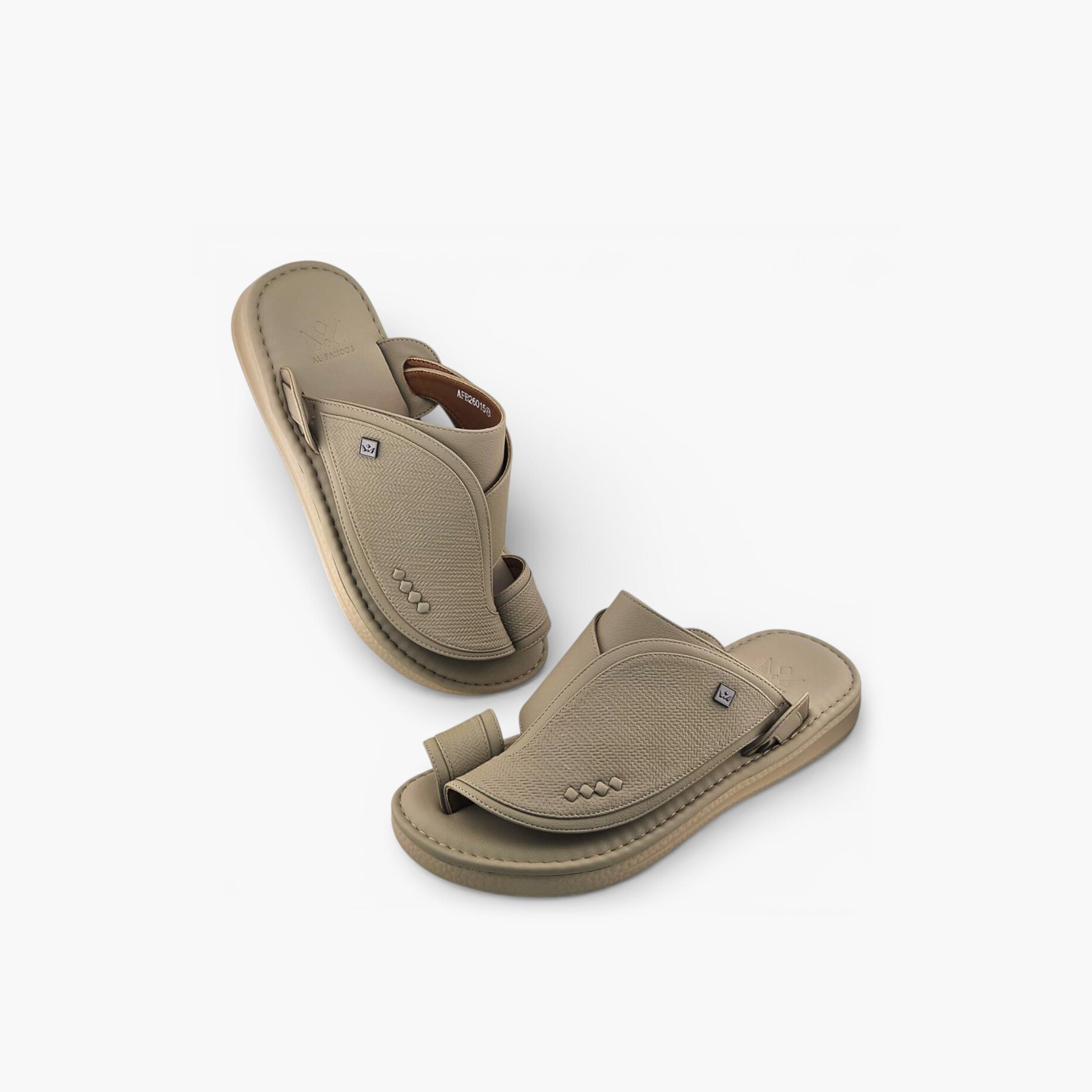 الفانوس - صندل بالازو رجالي سهل الارتداء تصميم التراث العربي | AFB26015-men-shoes-sandals-image-4