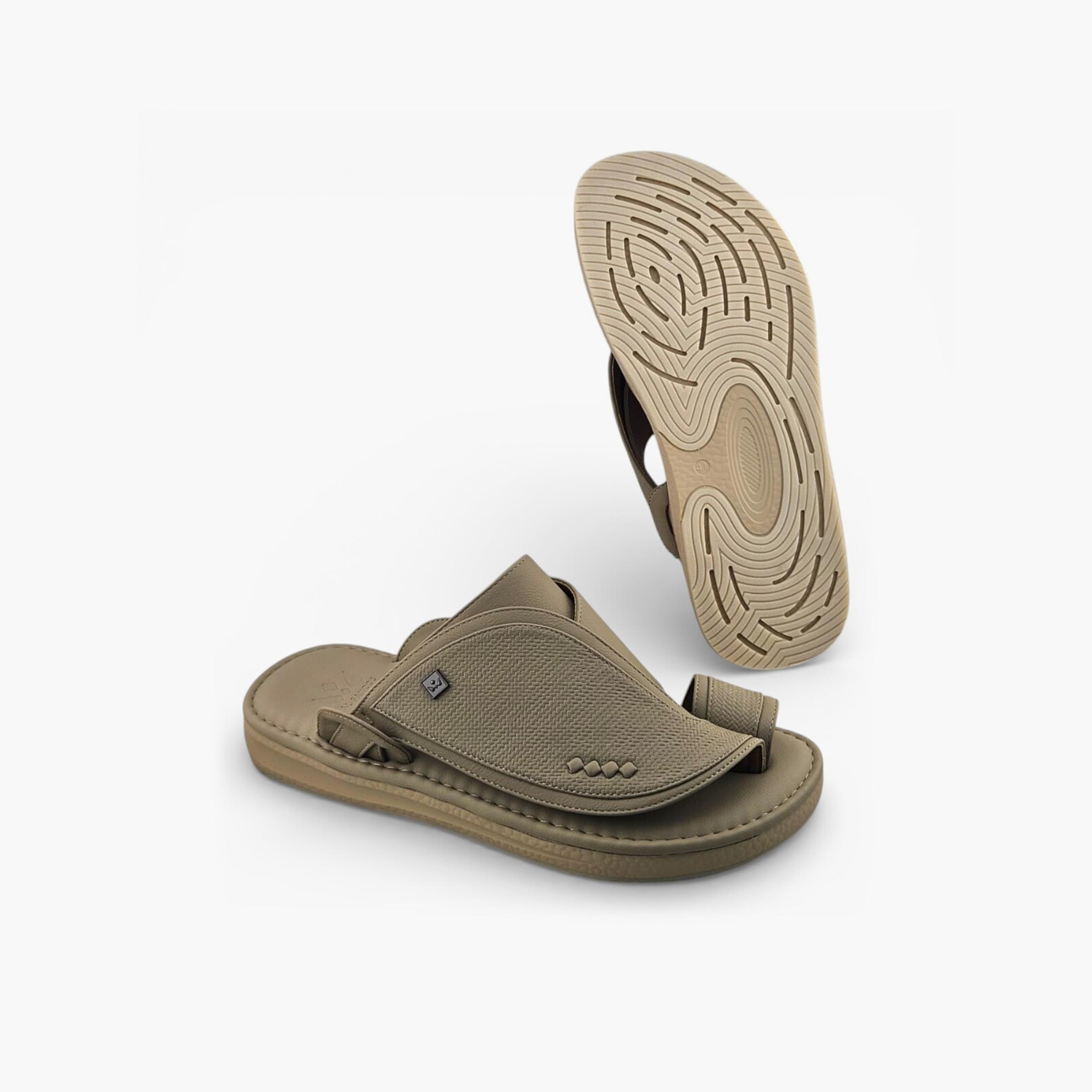 الفانوس - صندل بالازو رجالي سهل الارتداء تصميم التراث العربي | AFB26015-men-shoes-sandals-image-5