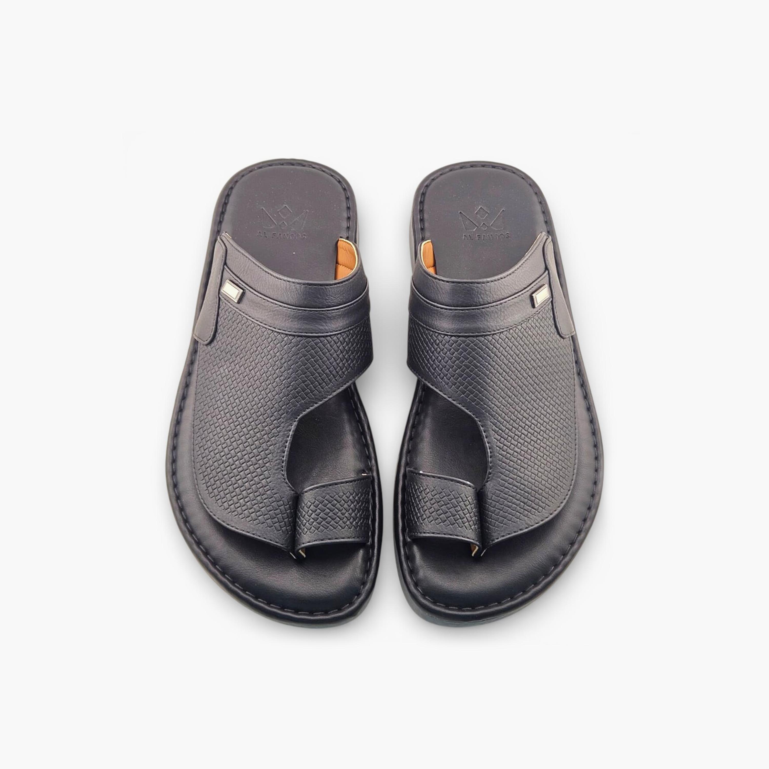 Al Fanoos Men's Slip-On Palazzo Al Turath Arabic Sandals | AFB26016-men-shoes-sandals-image-3