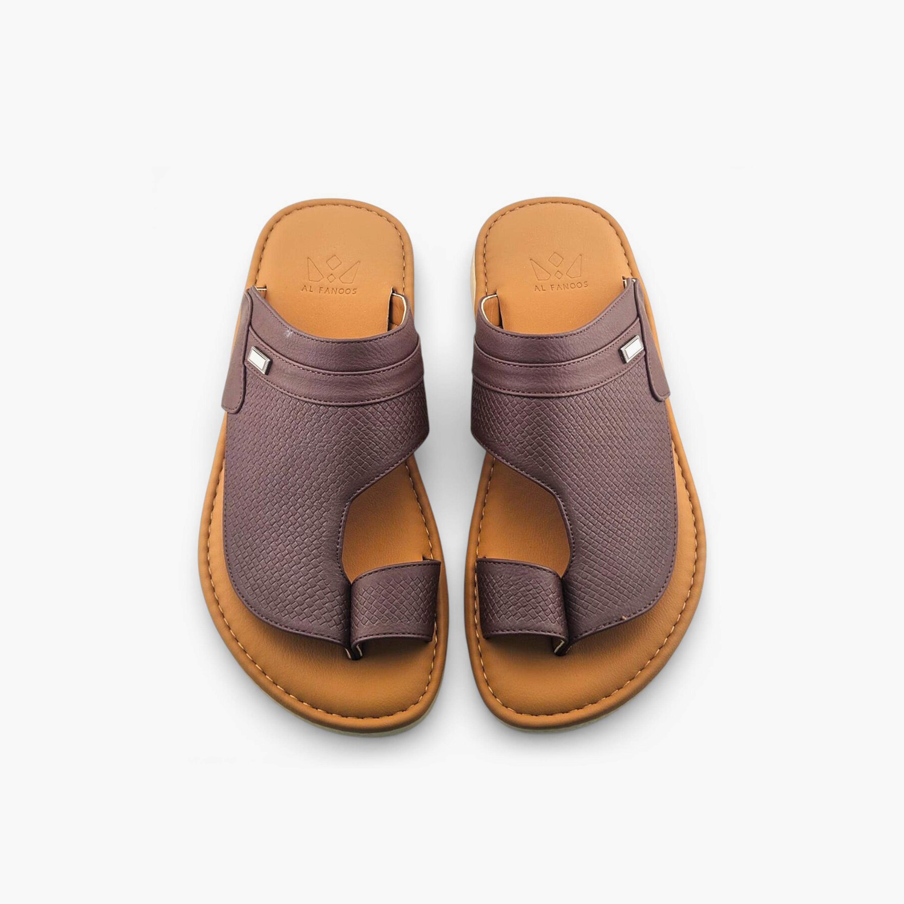 Al Fanoos Men's Slip-On Palazzo Al Turath Arabic Sandals | AFB26016-men-shoes-sandals-image-3