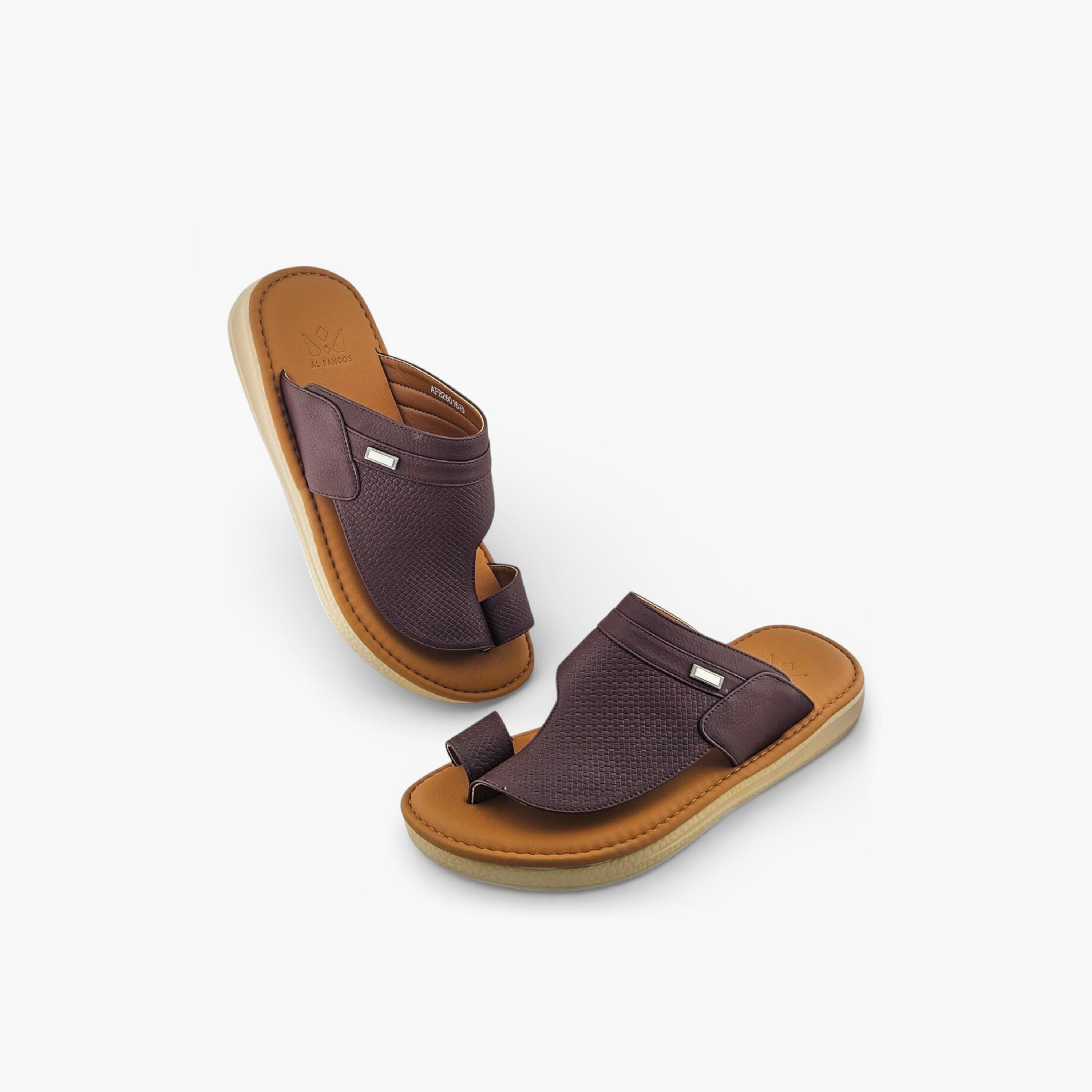 Al Fanoos Men's Slip-On Palazzo Al Turath Arabic Sandals | AFB26016-men-shoes-sandals-image-4