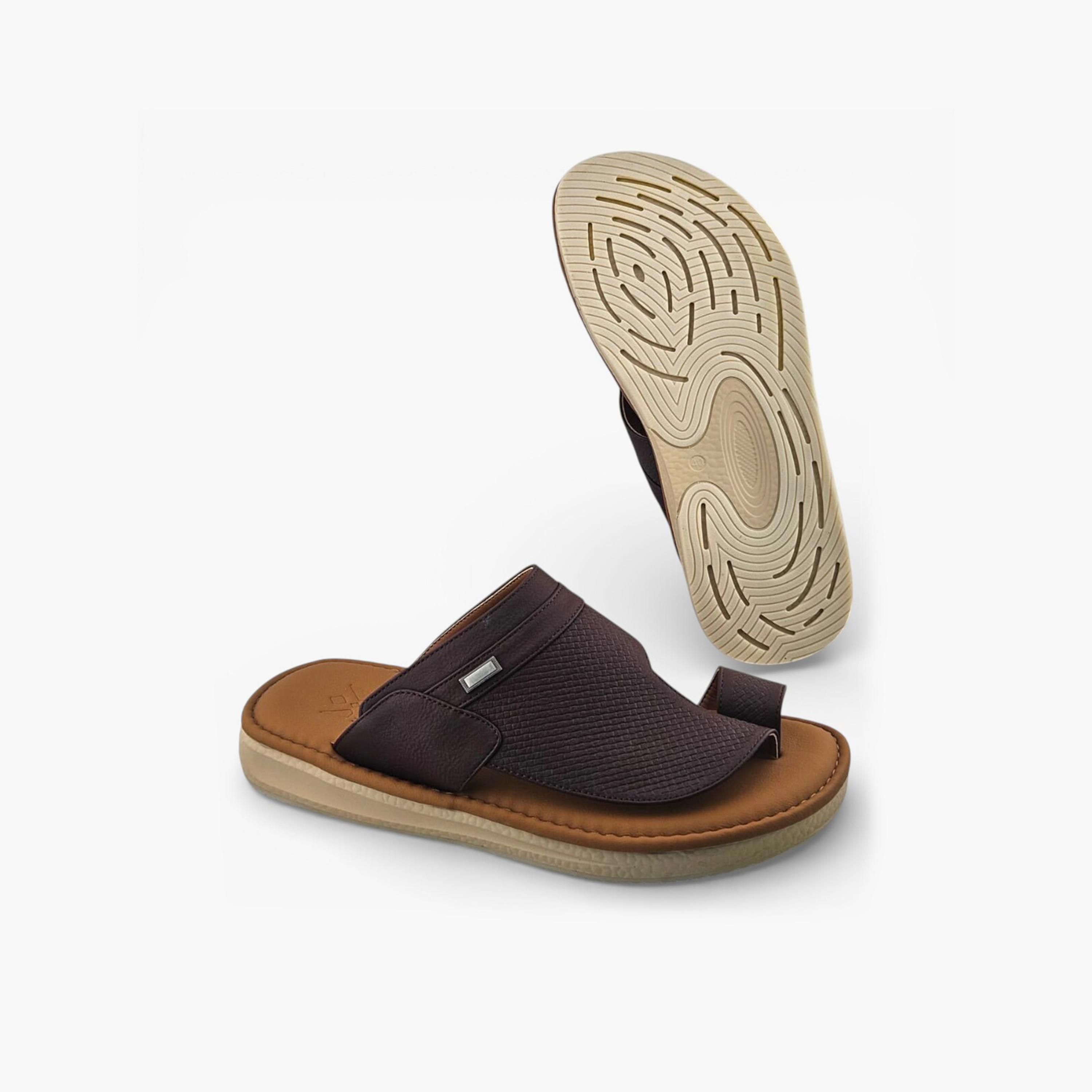 Al Fanoos Men's Slip-On Palazzo Al Turath Arabic Sandals | AFB26016-men-shoes-sandals-image-5