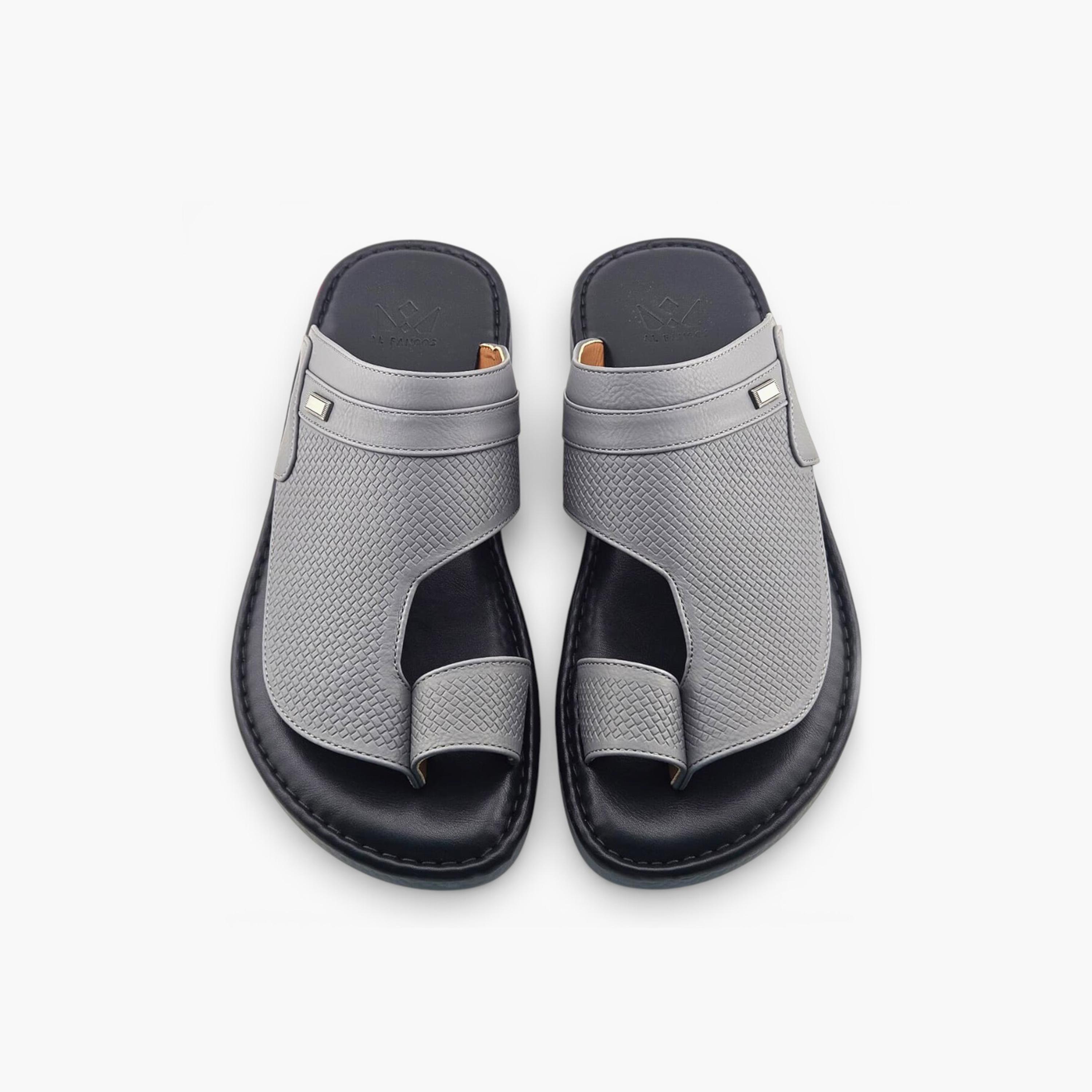 الفانوس - صندل بالازو رجالي سهل الارتداء تصميم التراث العربي | AFB26016-men-shoes-sandals-image-3