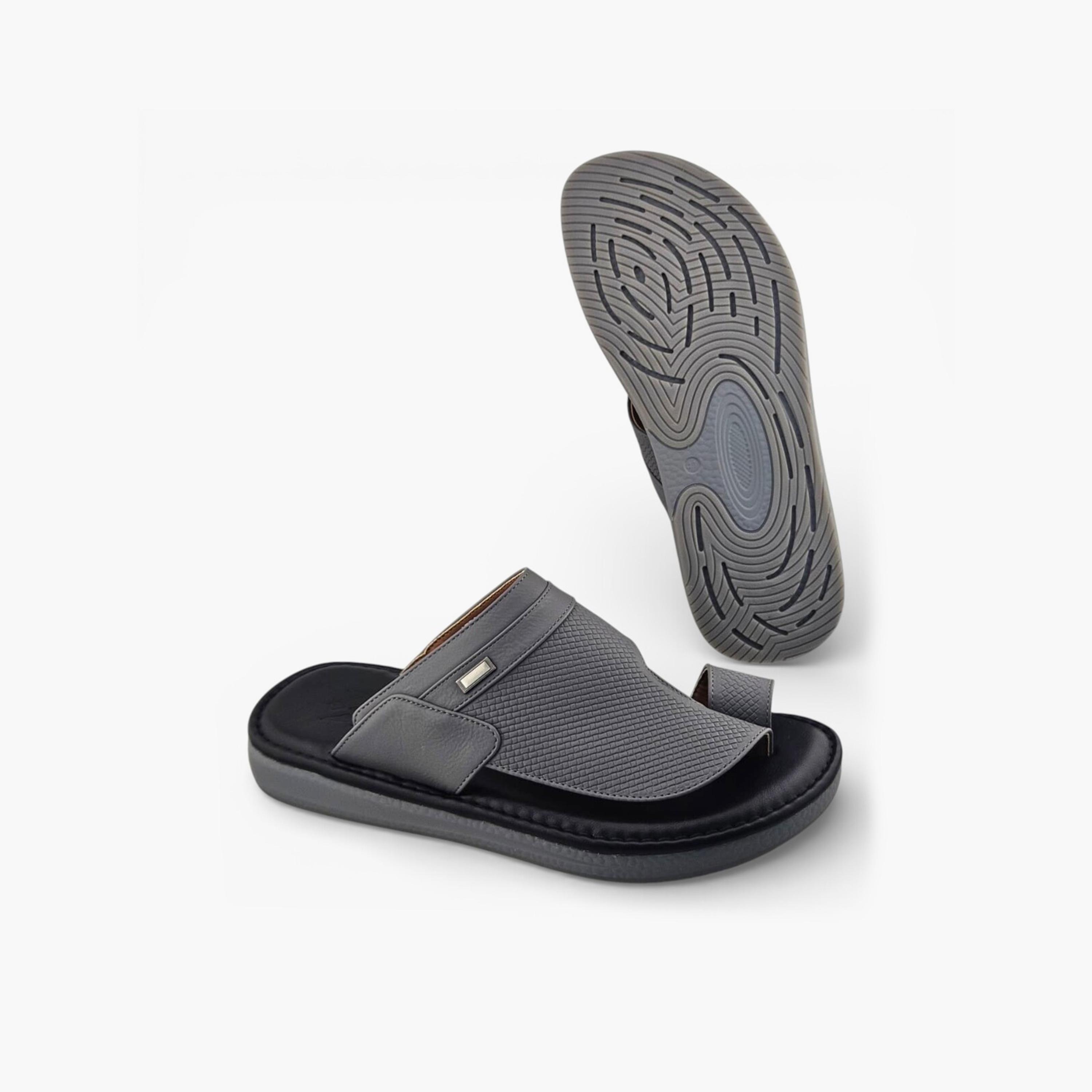 الفانوس - صندل بالازو رجالي سهل الارتداء تصميم التراث العربي | AFB26016-men-shoes-sandals-image-5