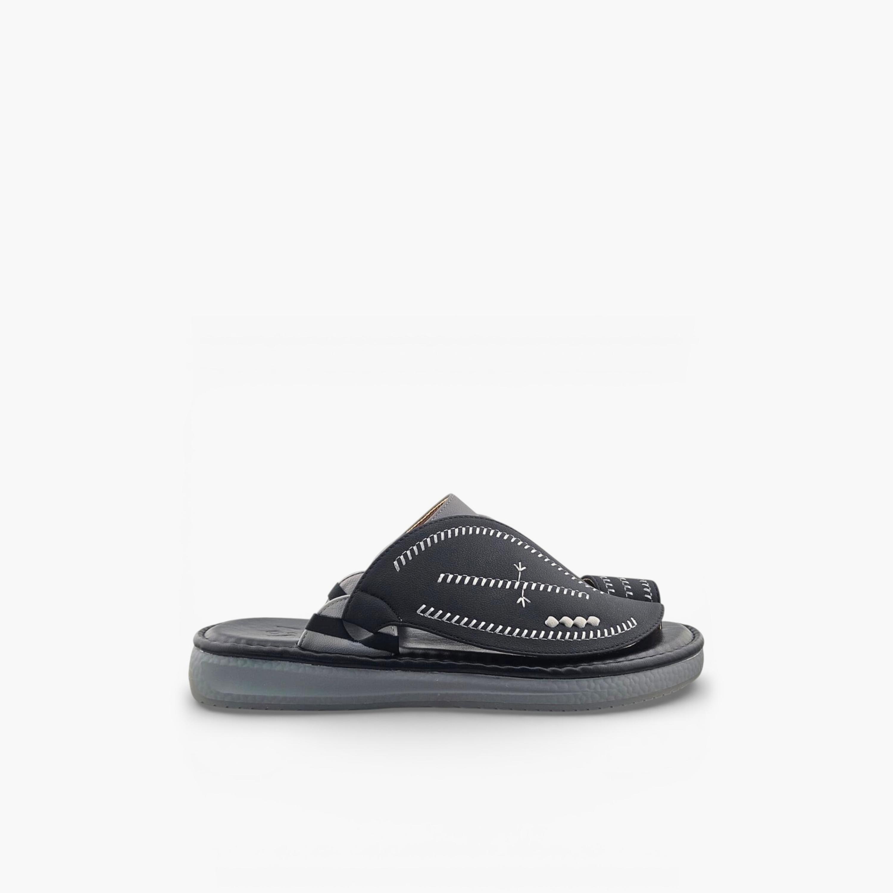 الفانوس - صندل بالازو رجالي سهل الارتداء تصميم التراث العربي | AFB26017-men-shoes-sandals-image-2