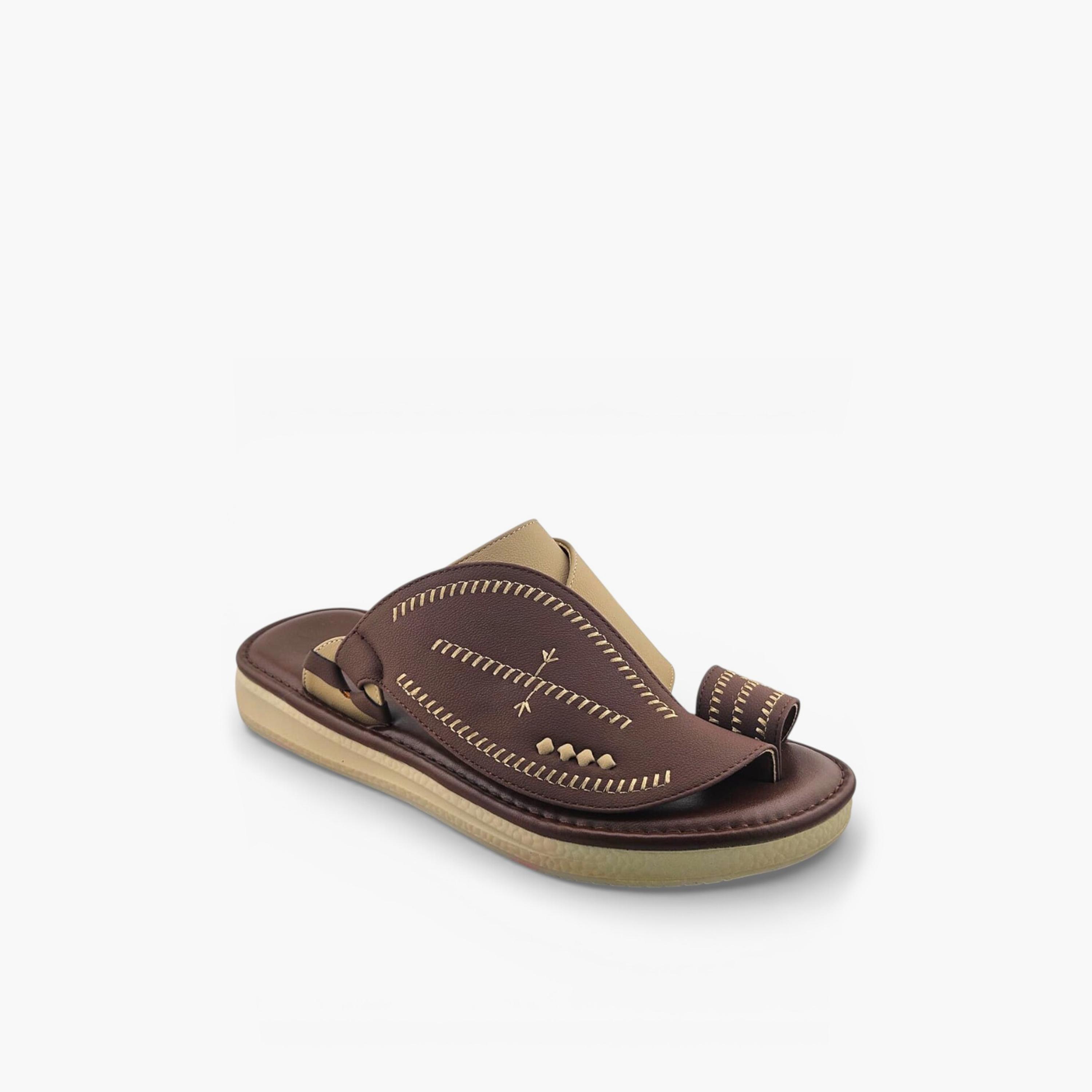 Al Fanoos Men's Slip-On Palazzo Al Turath Arabic Sandals | AFB26017-men-shoes-sandals-image-1