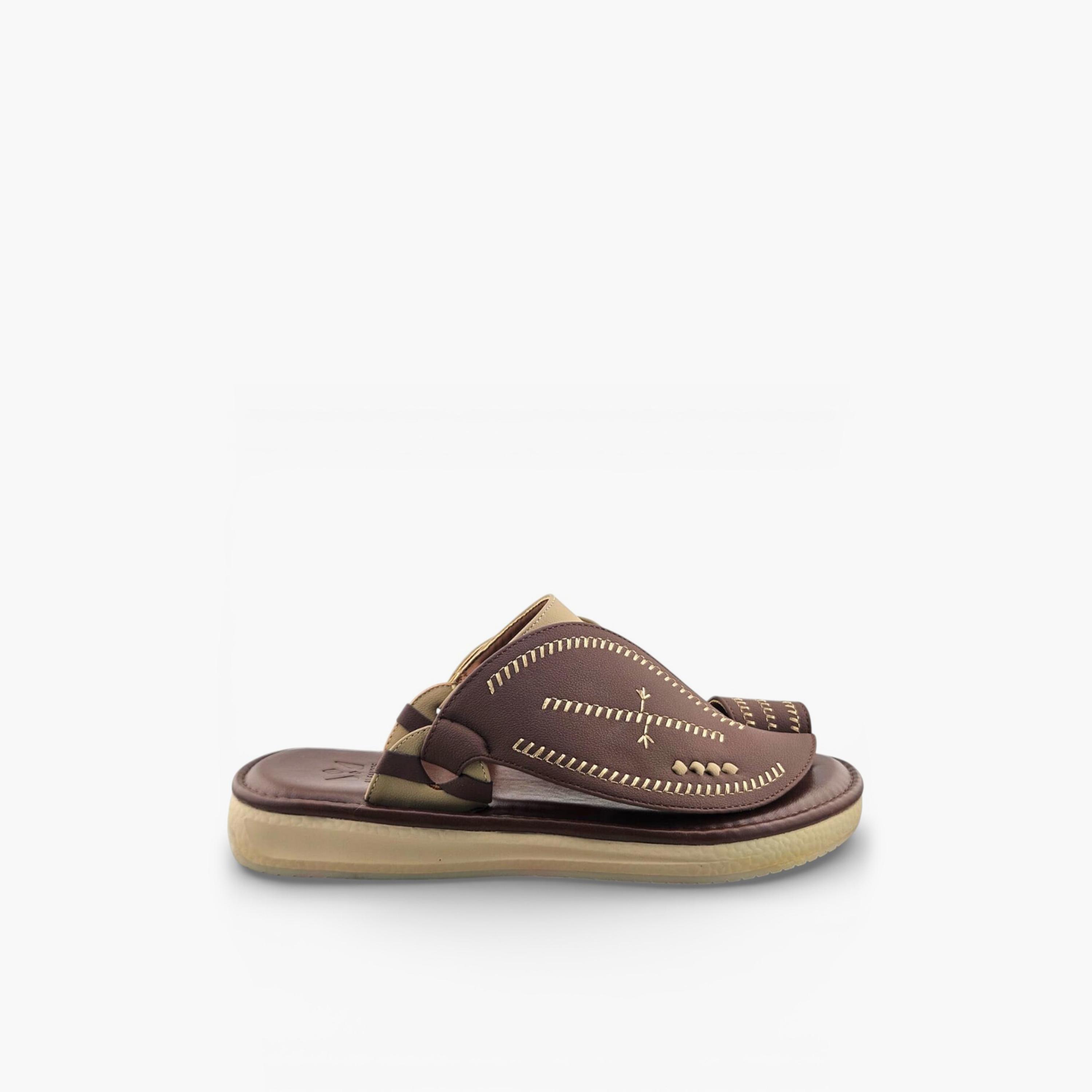 Al Fanoos Men's Slip-On Palazzo Al Turath Arabic Sandals | AFB26017-men-shoes-sandals-image-2