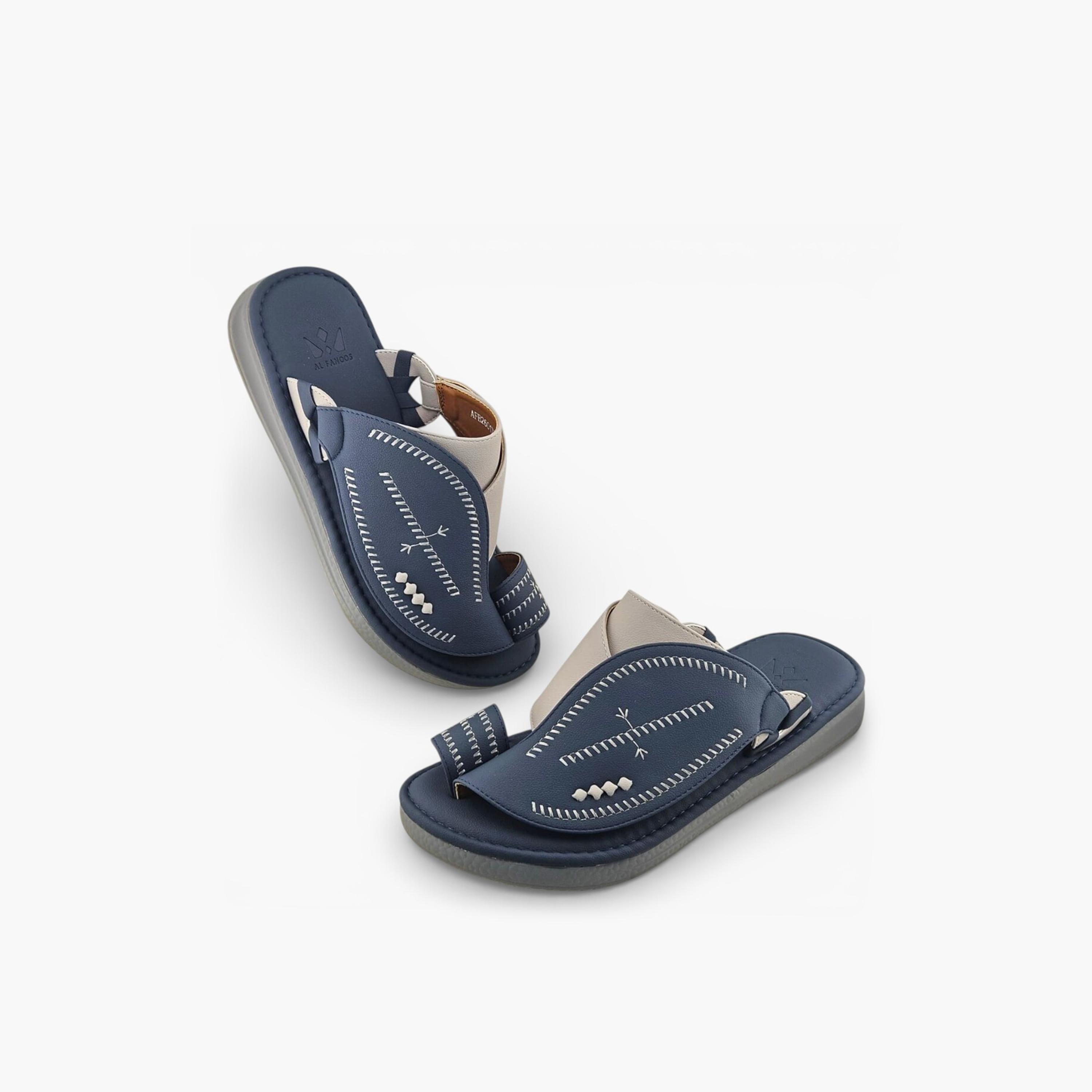 Al Fanoos Men's Slip-On Palazzo Al Turath Arabic Sandals | AFB26017-men-shoes-sandals-image-4