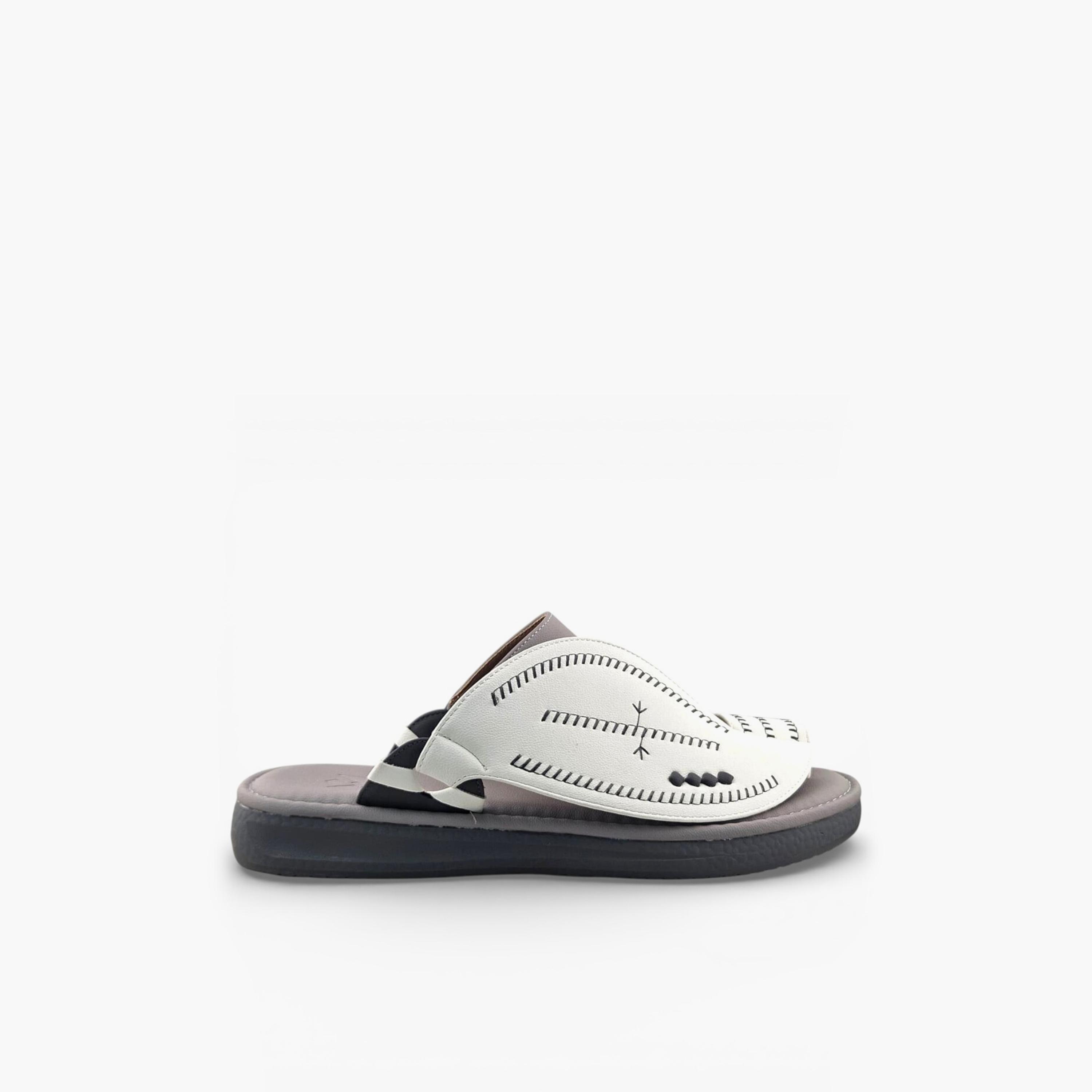 الفانوس - صندل بالازو رجالي سهل الارتداء تصميم التراث العربي | AFB26017-men-shoes-sandals-image-2