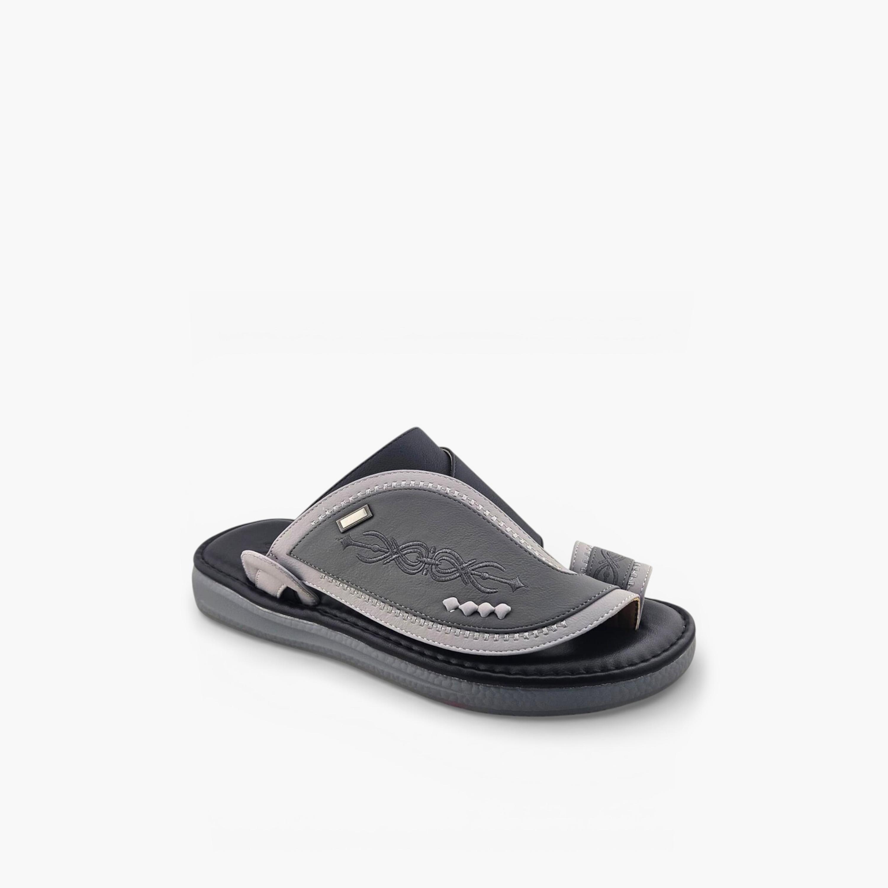 Al Fanoos Men's Slip-On Palazzo Al Turath Arabic Sandals | AFB26018-men-shoes-sandals-image-1