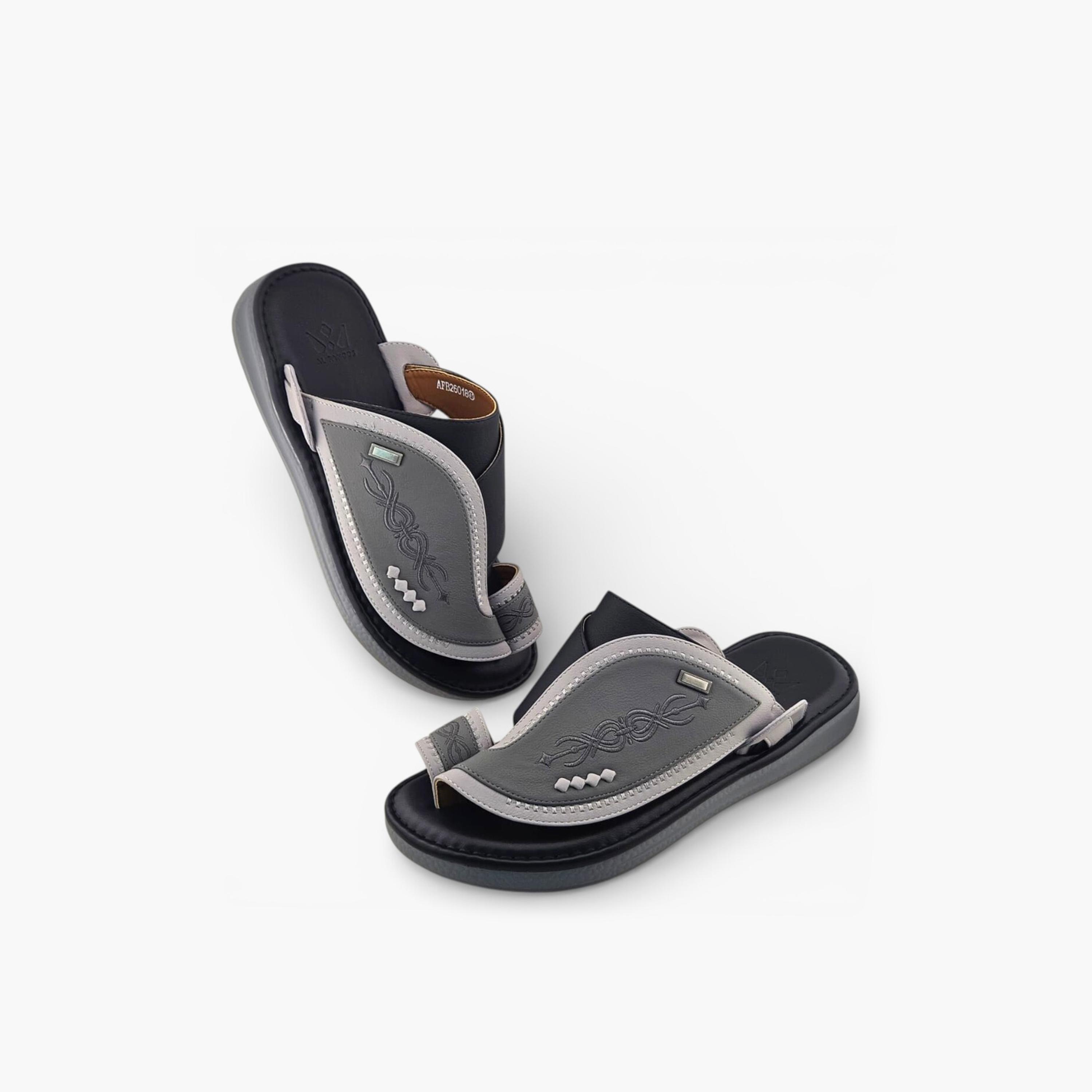Al Fanoos Men's Slip-On Palazzo Al Turath Arabic Sandals | AFB26018-men-shoes-sandals-image-4