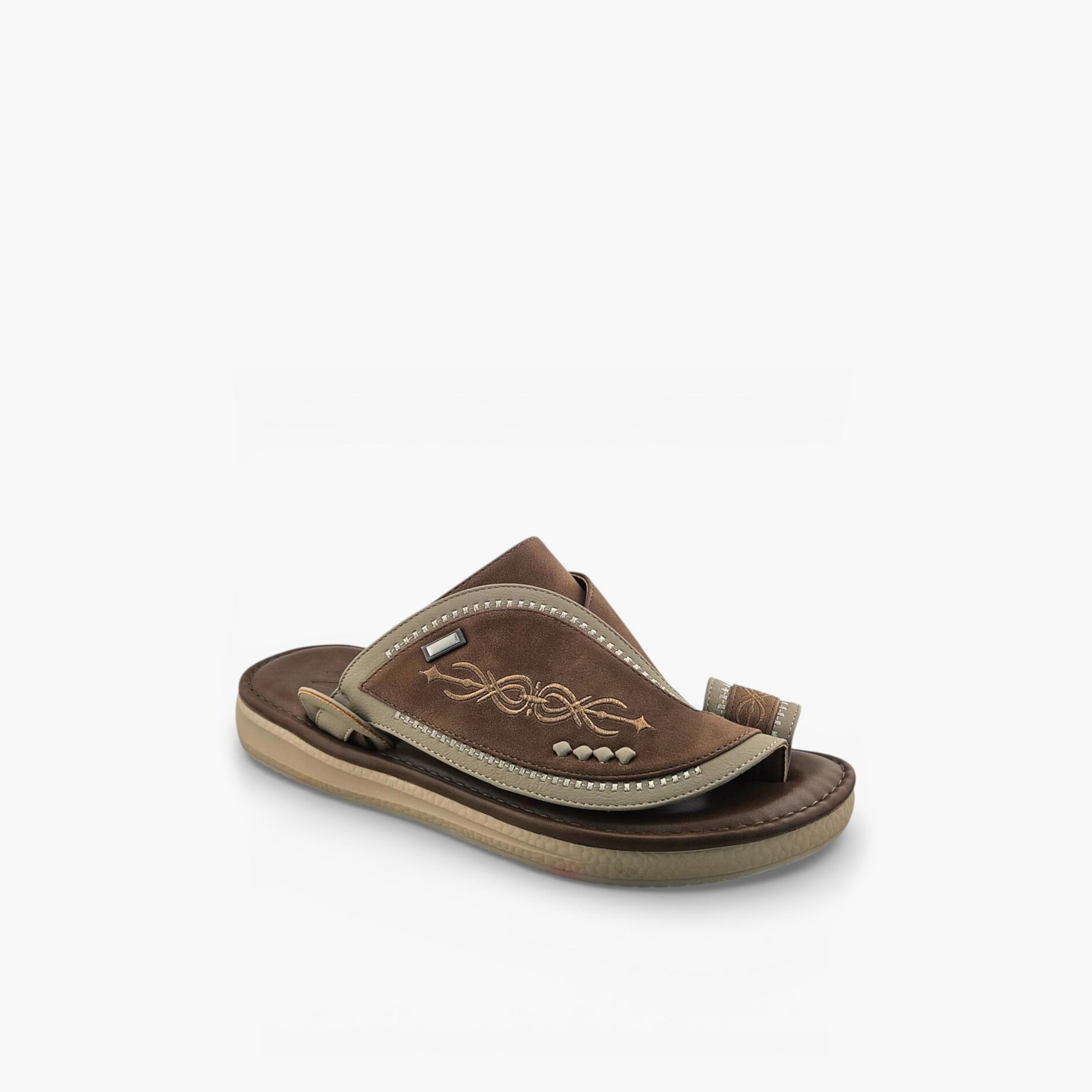 Al Fanoos Men's Slip-On Palazzo Al Turath Arabic Sandals | AFB26018-men-shoes-sandals-image-1
