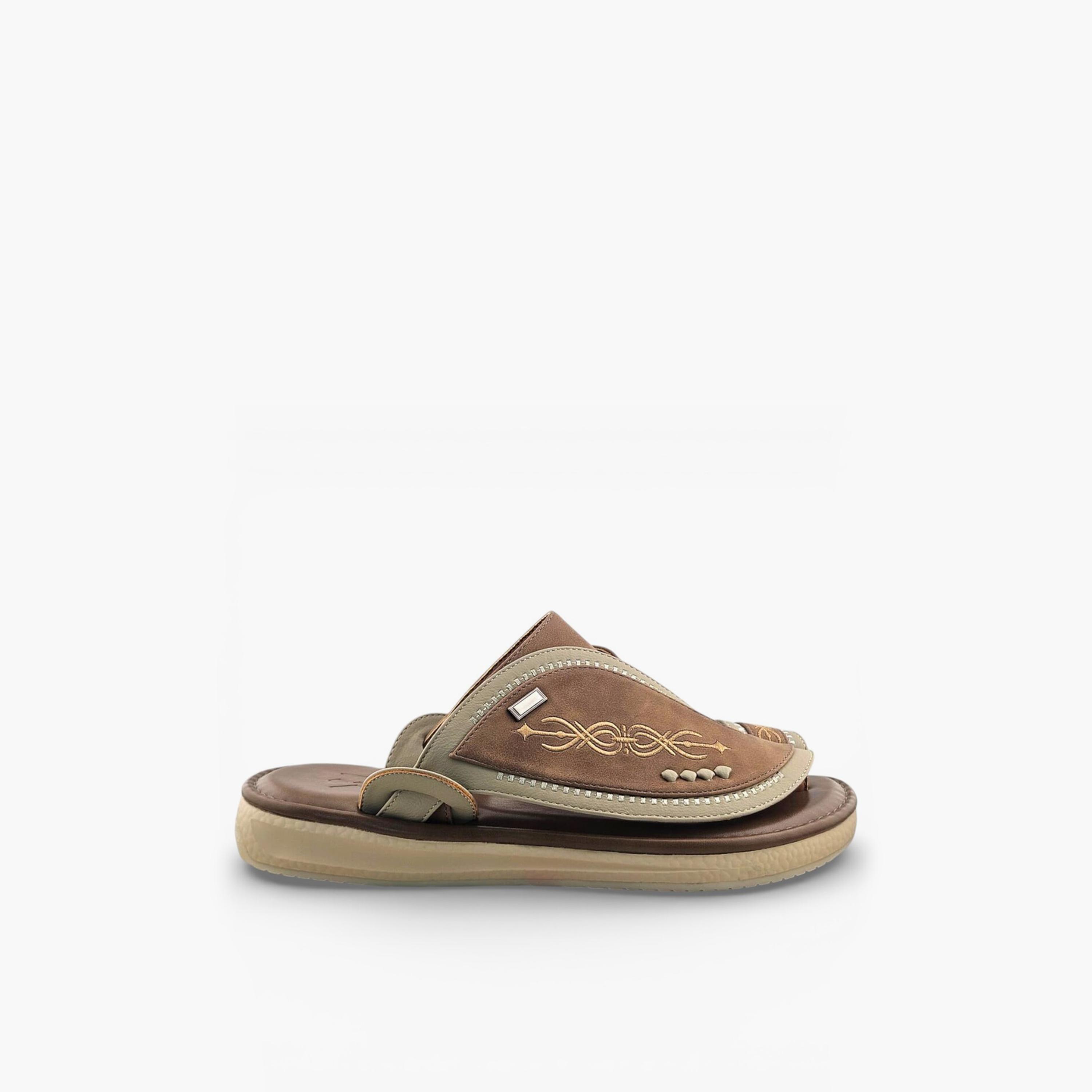 Al Fanoos Men's Slip-On Palazzo Al Turath Arabic Sandals | AFB26018-men-shoes-sandals-image-2