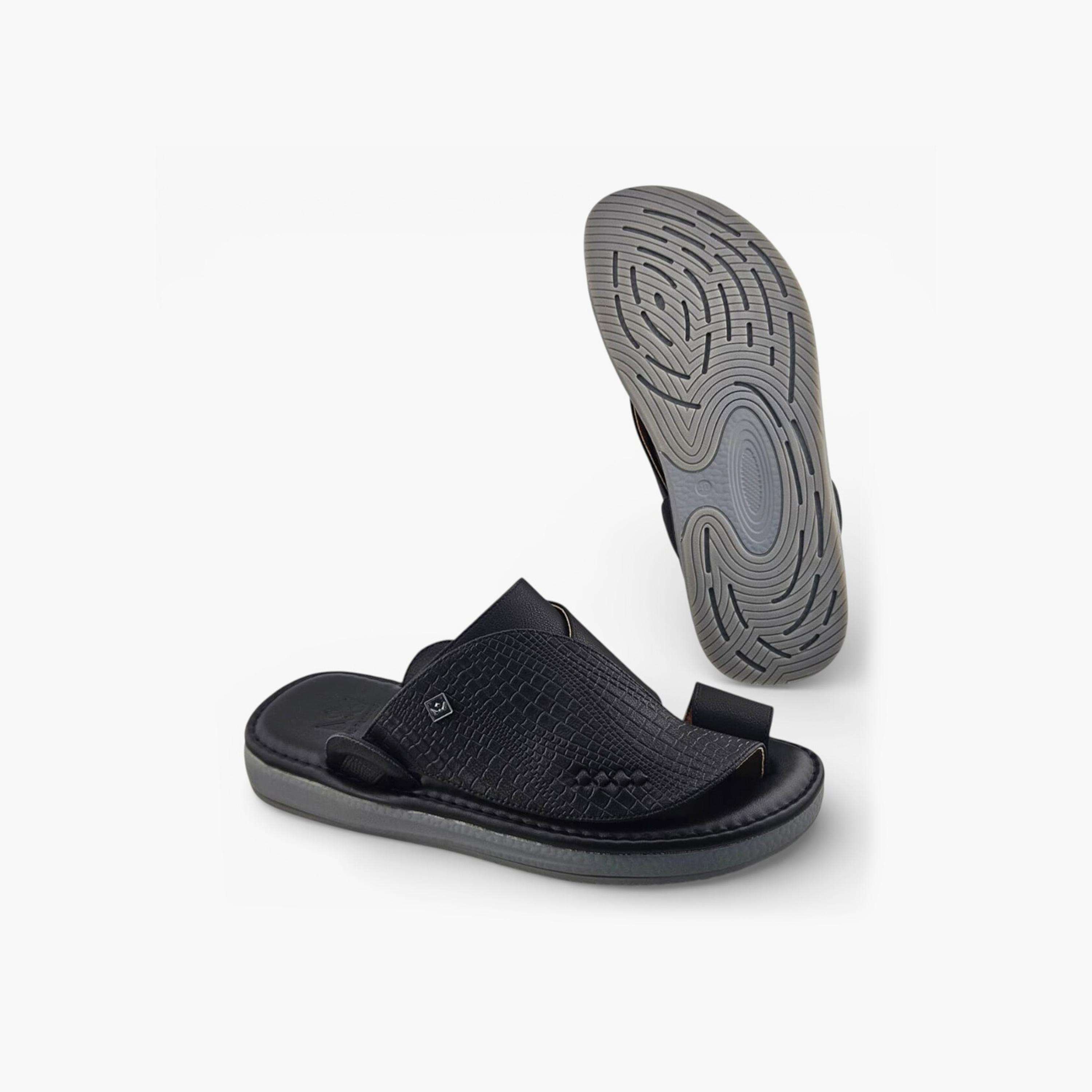 Al Fanoos Men's Slip-On Palazzo Al Turath Arabic Sandals | AFB26019-men-shoes-sandals-image-5