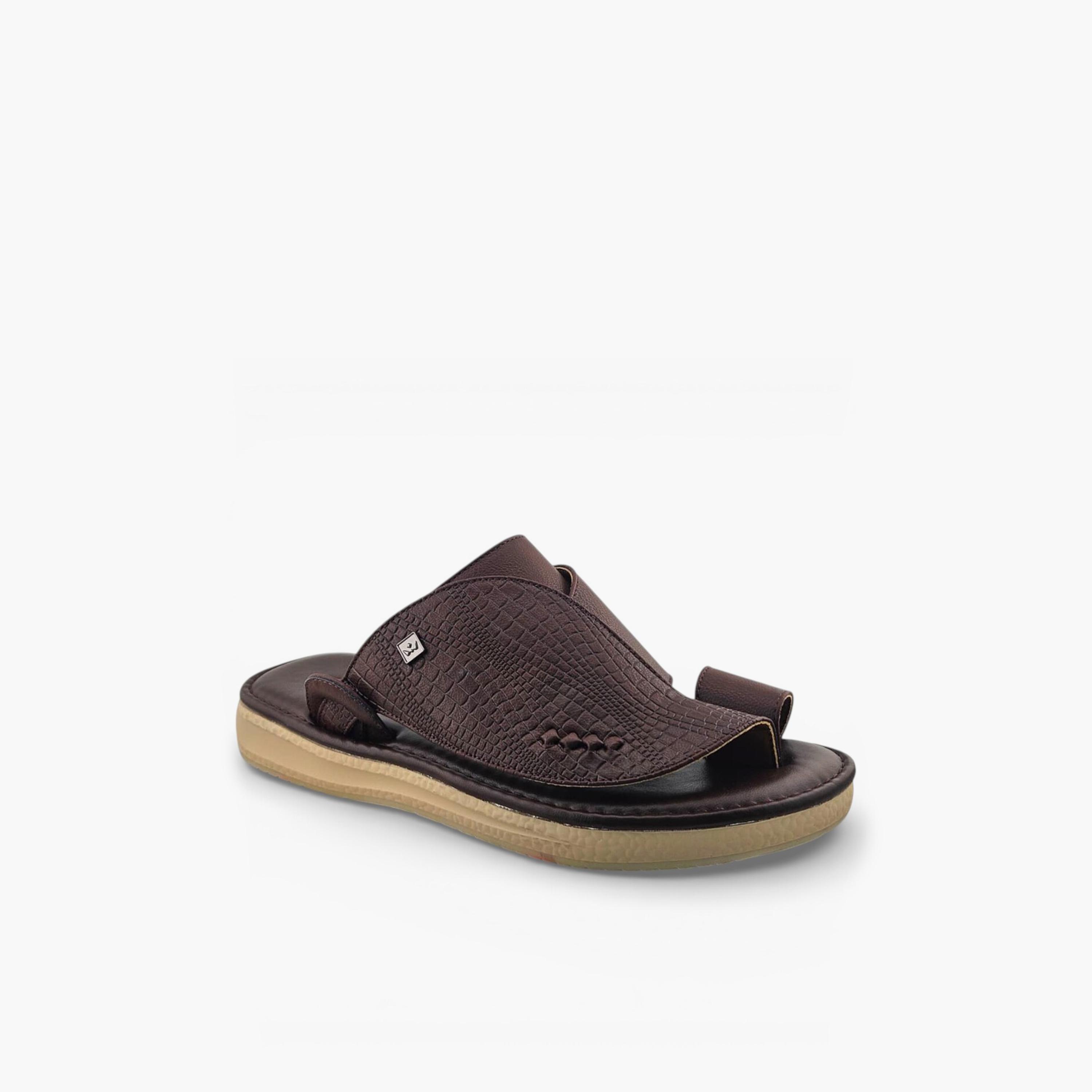 Al Fanoos Men's Slip-On Palazzo Al Turath Arabic Sandals | AFB26019-men-shoes-sandals-image-1
