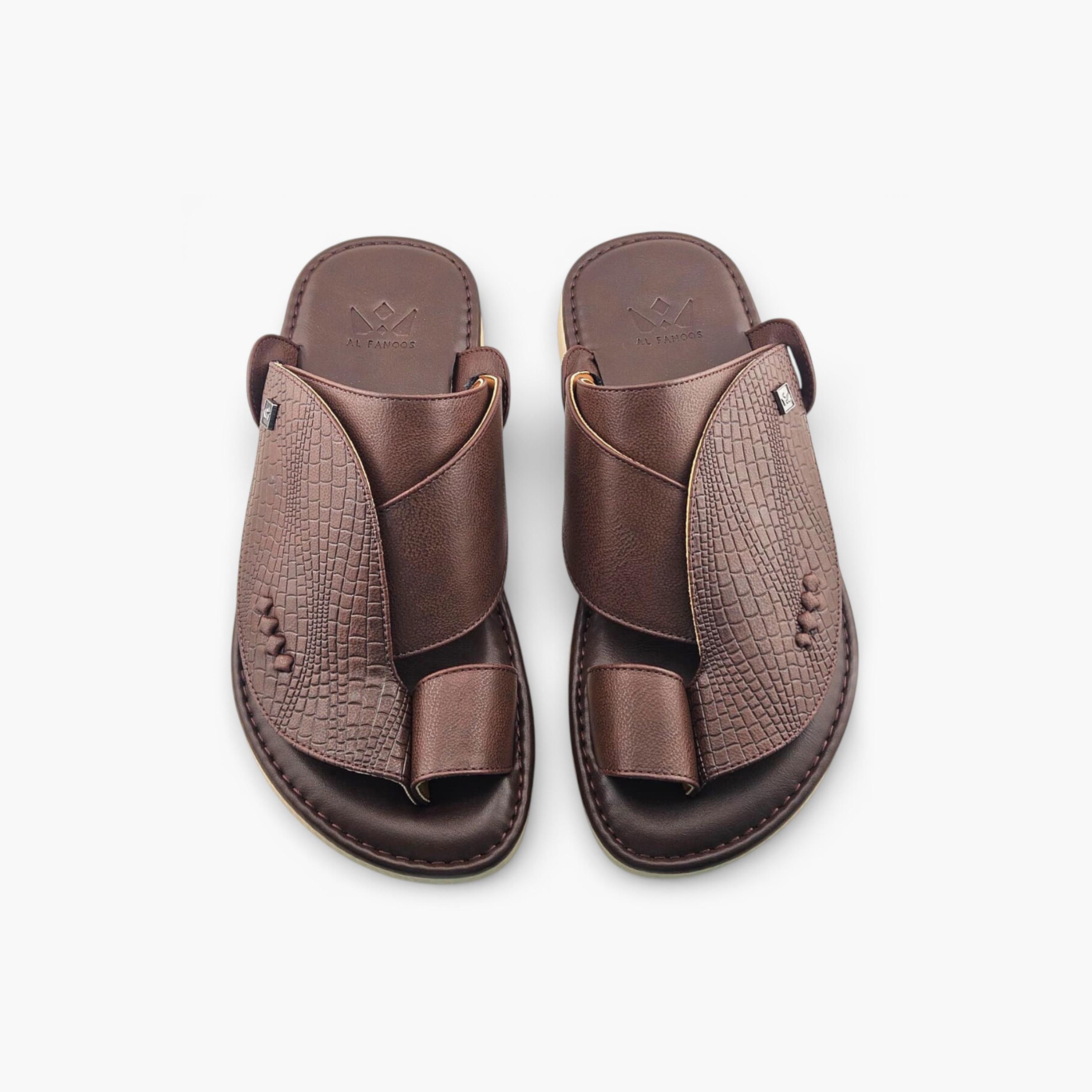 Al Fanoos Men's Slip-On Palazzo Al Turath Arabic Sandals | AFB26019-men-shoes-sandals-image-3
