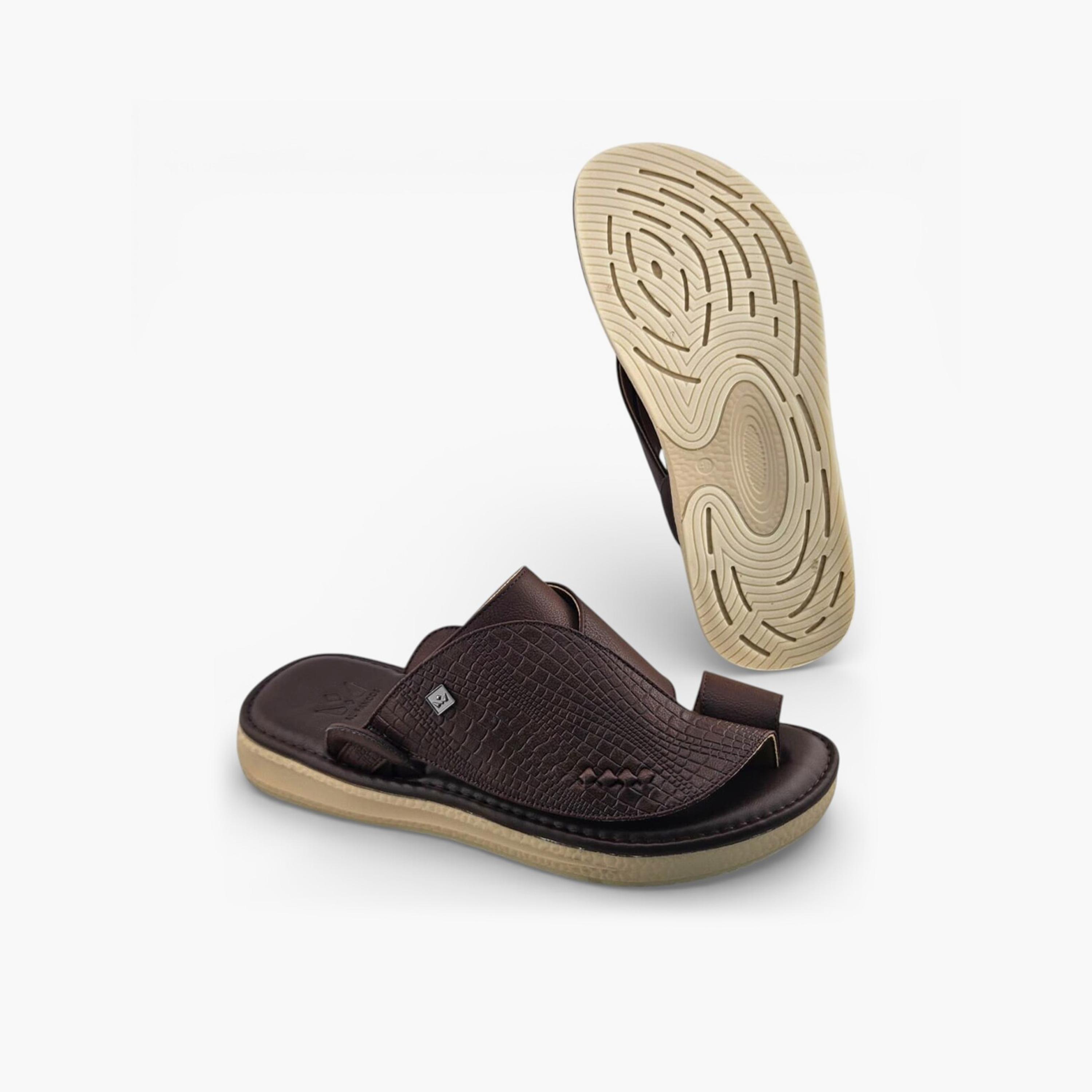 Al Fanoos Men's Slip-On Palazzo Al Turath Arabic Sandals | AFB26019-men-shoes-sandals-image-5