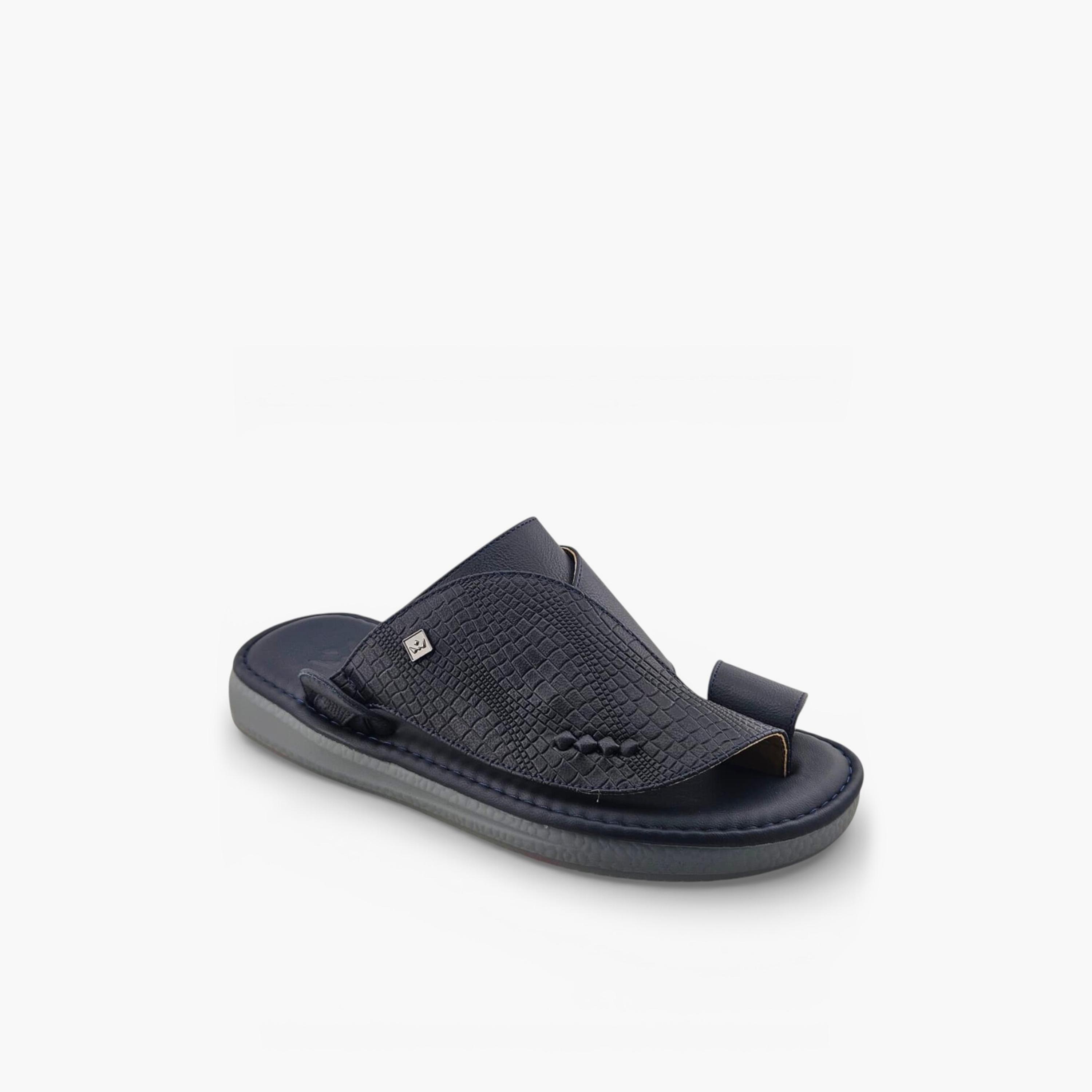 الفانوس - صندل بالازو رجالي سهل الارتداء تصميم التراث العربي | AFB26019-men-shoes-sandals-image-1
