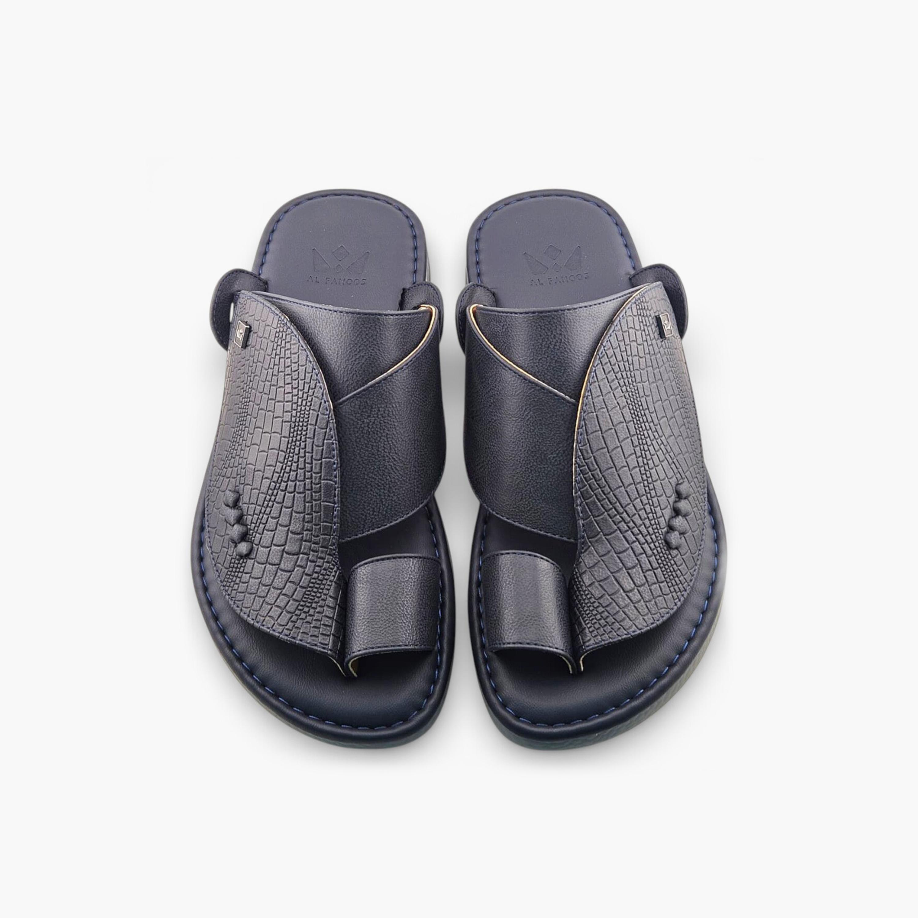 الفانوس - صندل بالازو رجالي سهل الارتداء تصميم التراث العربي | AFB26019-men-shoes-sandals-image-3