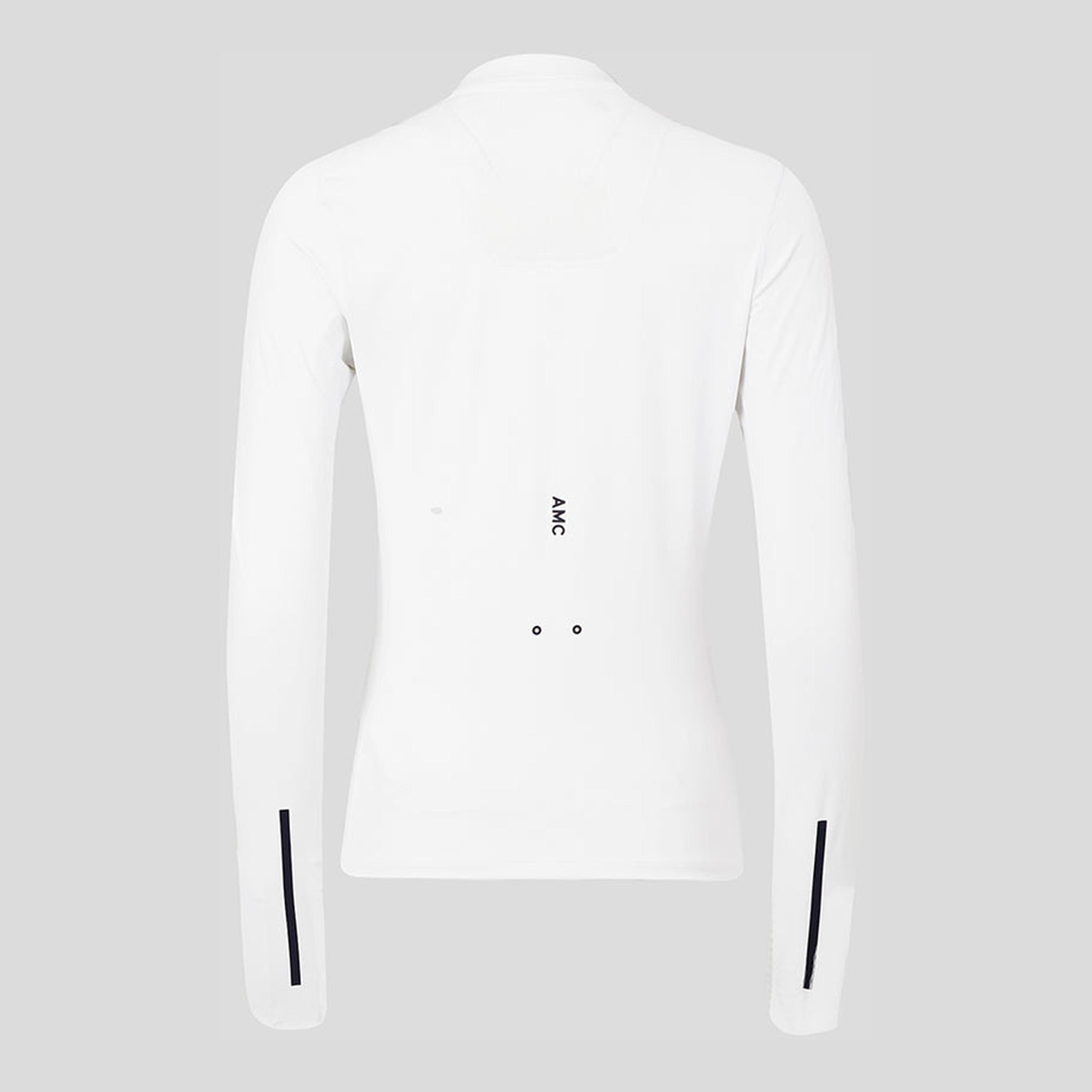 Castore Women's High Neck Long Sleeves AMC Performance Half Zip T-Shirt - White-women-clothing-sportswearandactivewear-tshirtsandvests-image-2