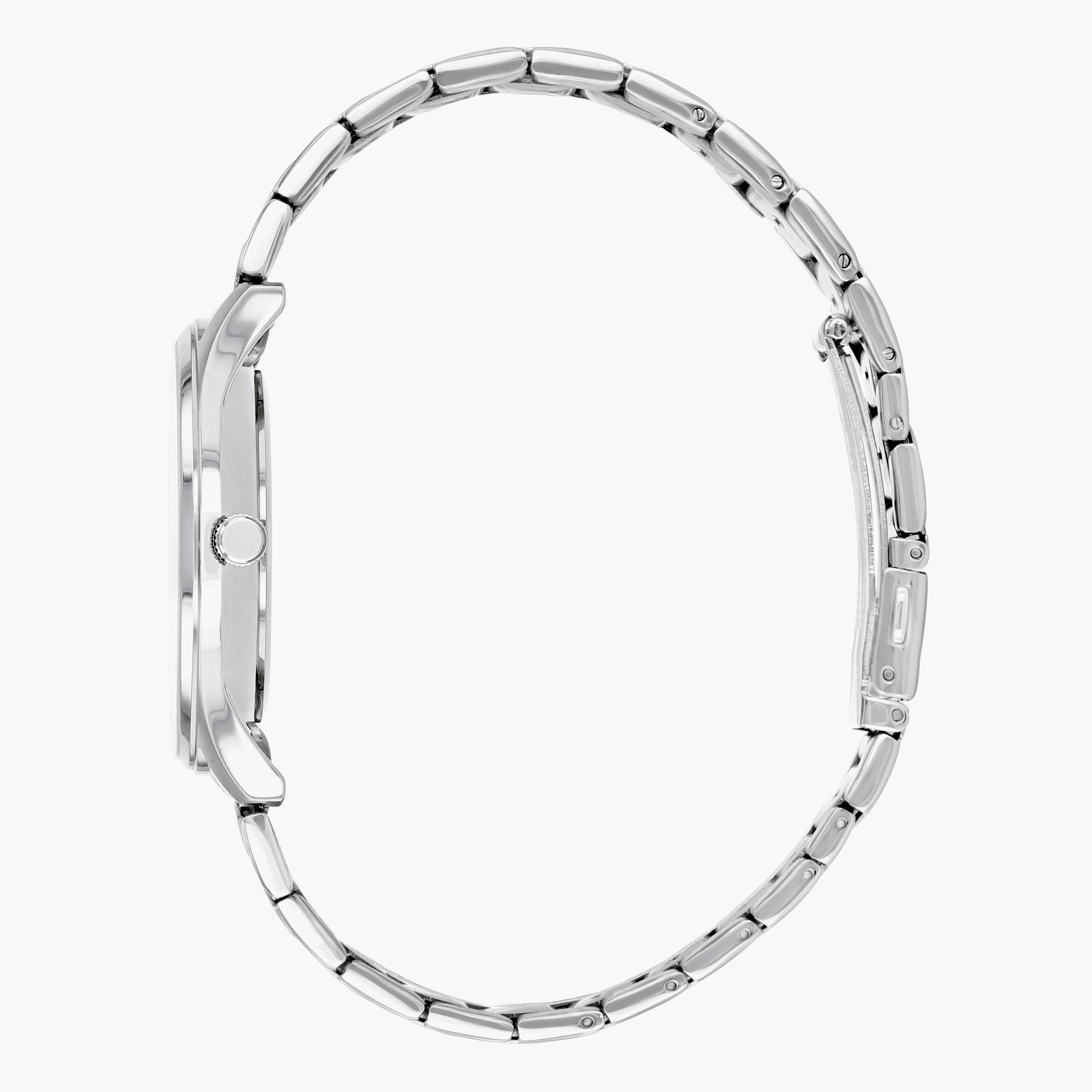 ساعة تناظرية فضيّة اليوم والتاريخ بحزام معدني للرجال من سيتيزن - AG8351 86A-men-watchesandjewellery-watches-image-3