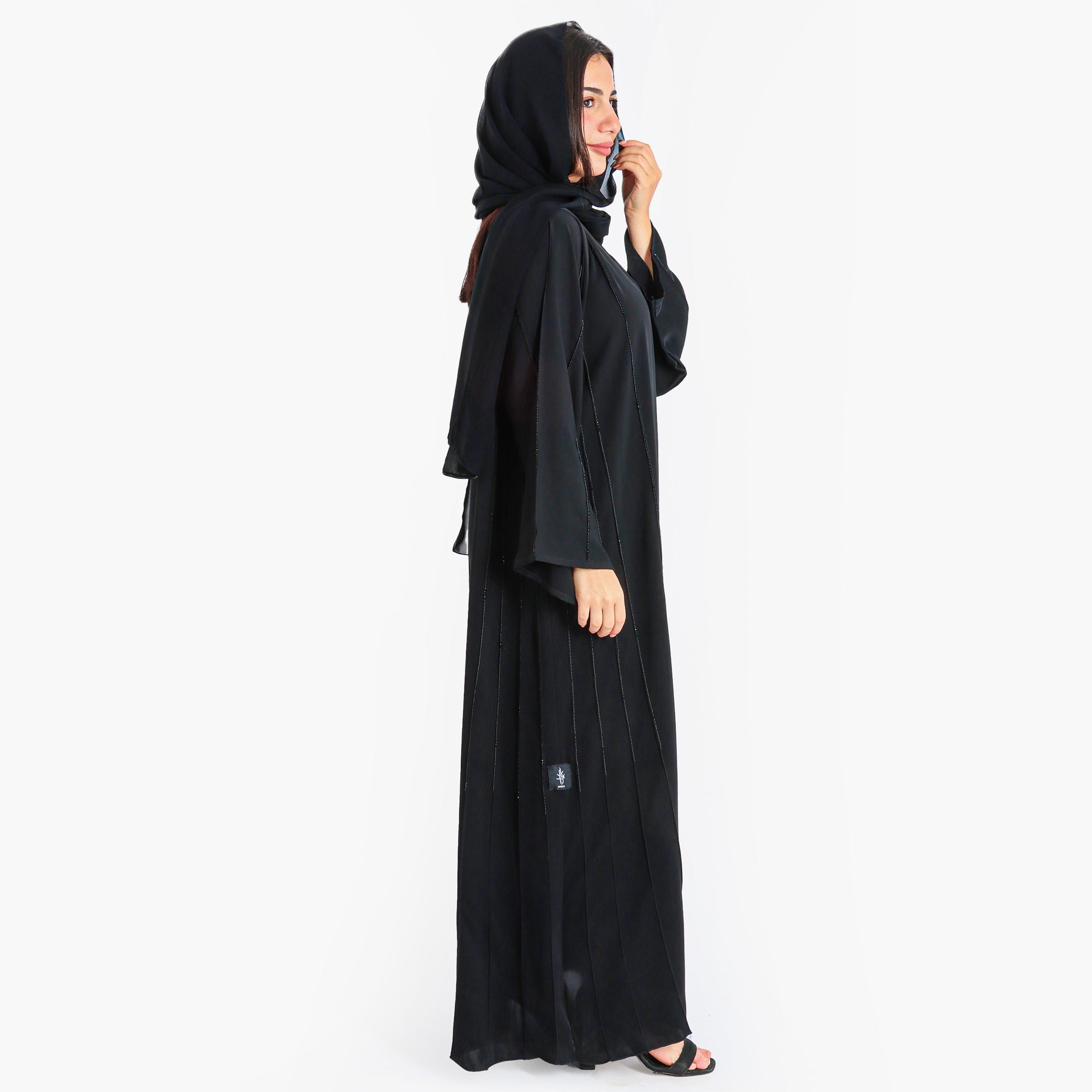 IKKXA Hand Work Abaya with Hijab-women-arabicclothing-abayas-image-3