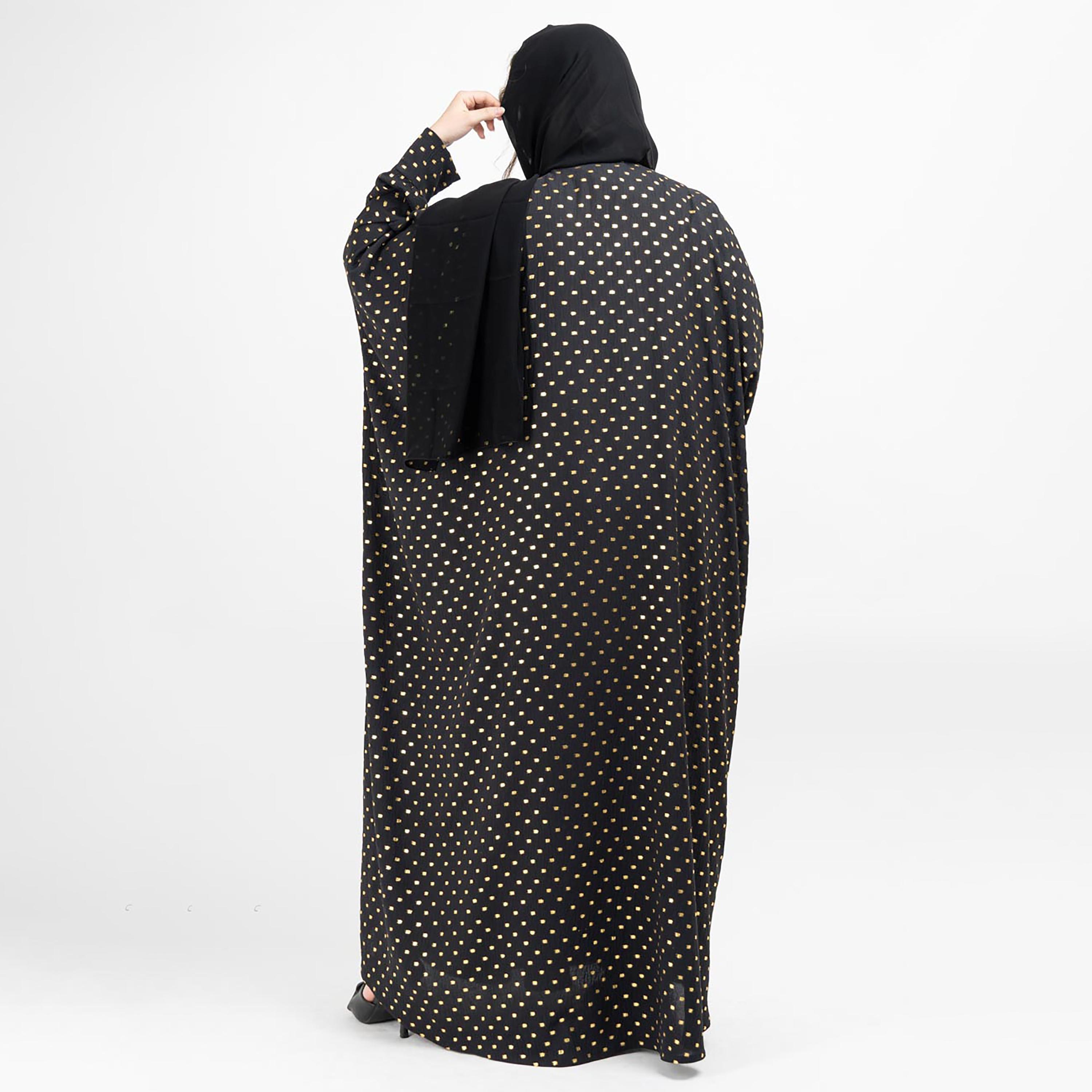 عباية مطبوعة ذات آل اوفر مع شيلة مطابقة من إيككسا-women-arabicclothing-abayas-image-8