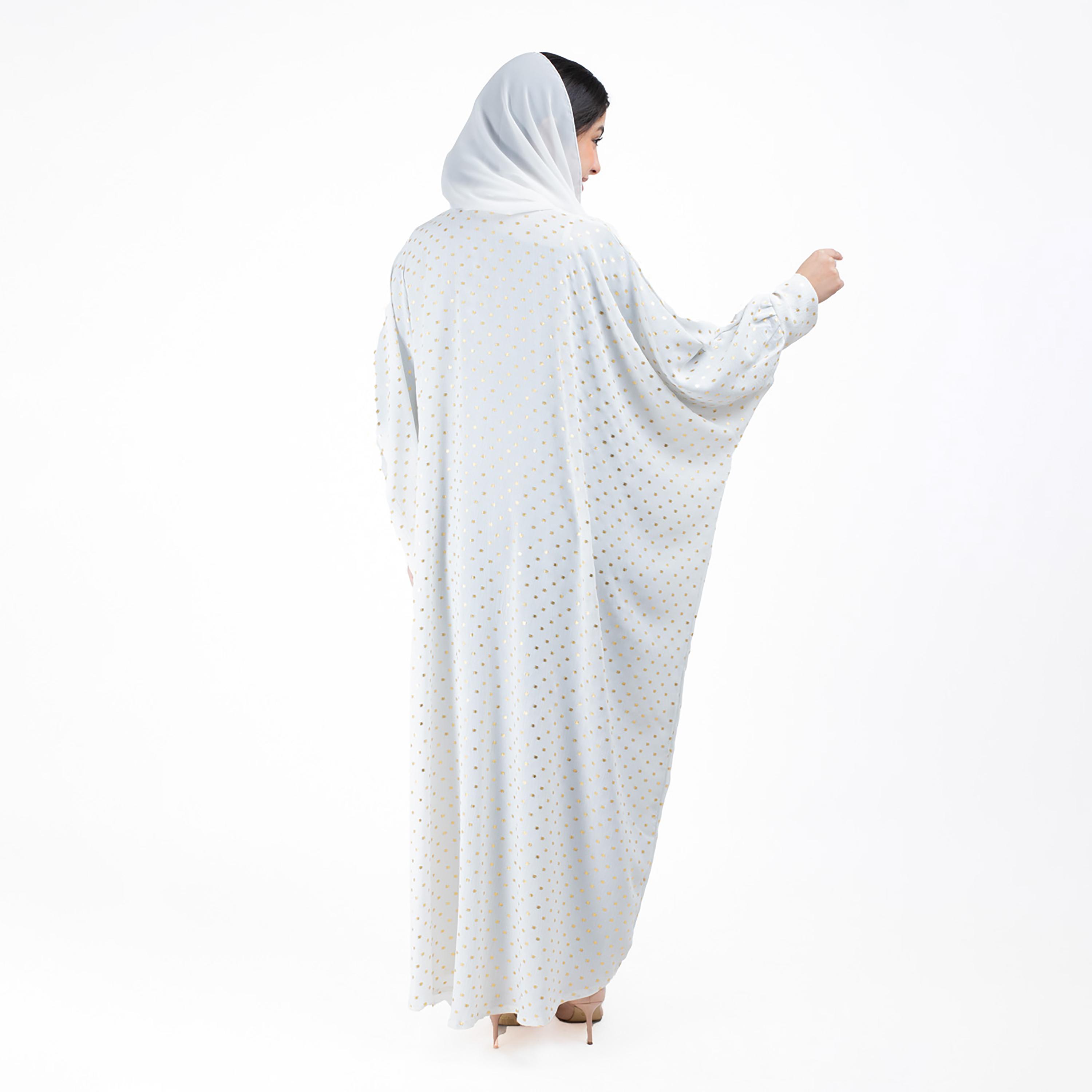 عباية مطبوعة ذات آل اوفر مع شيلة مطابقة من إيككسا-women-arabicclothing-abayas-image-32