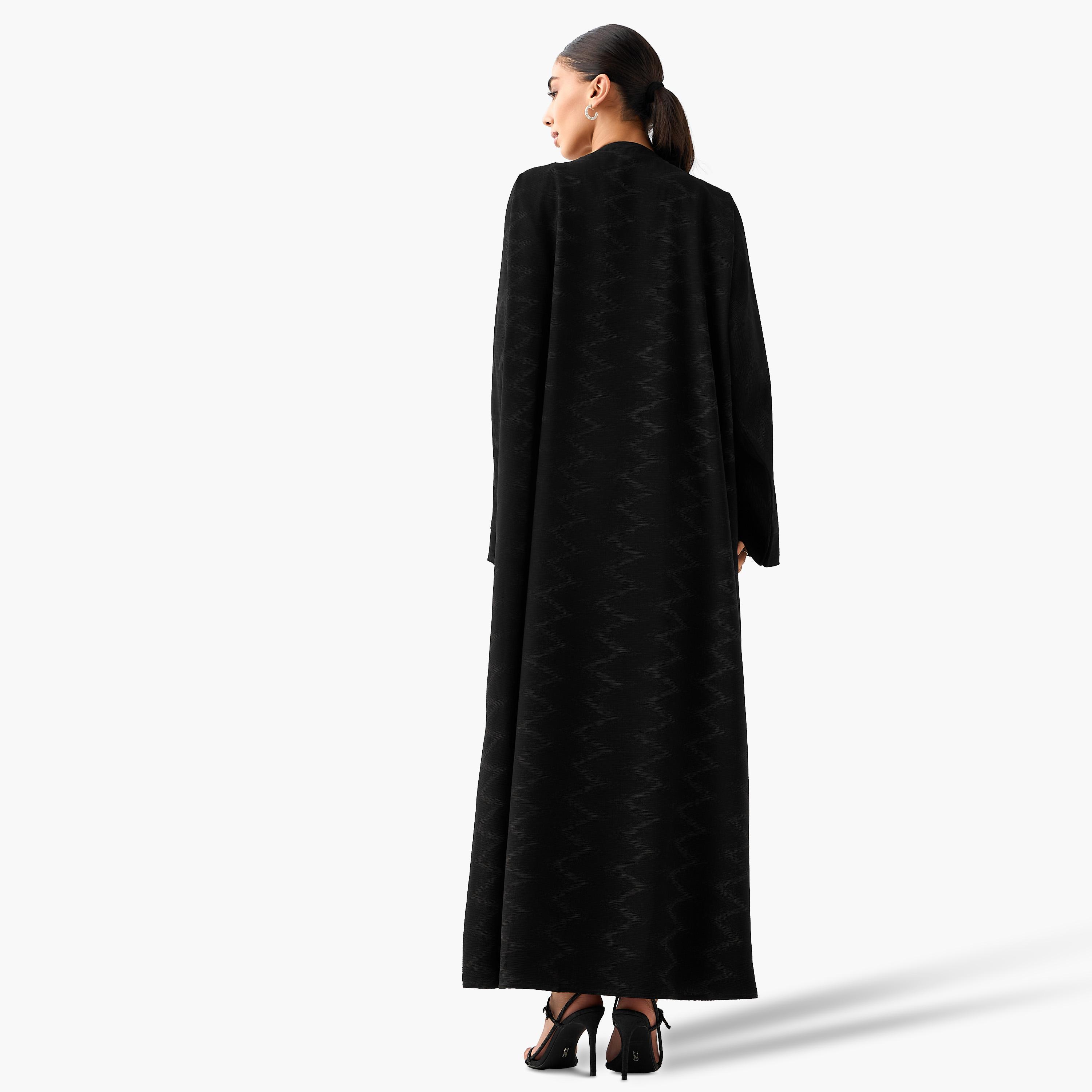 Hadiyath Al Madinah Printed Abaya with Hijab-women-arabicclothing-abayas-image-5