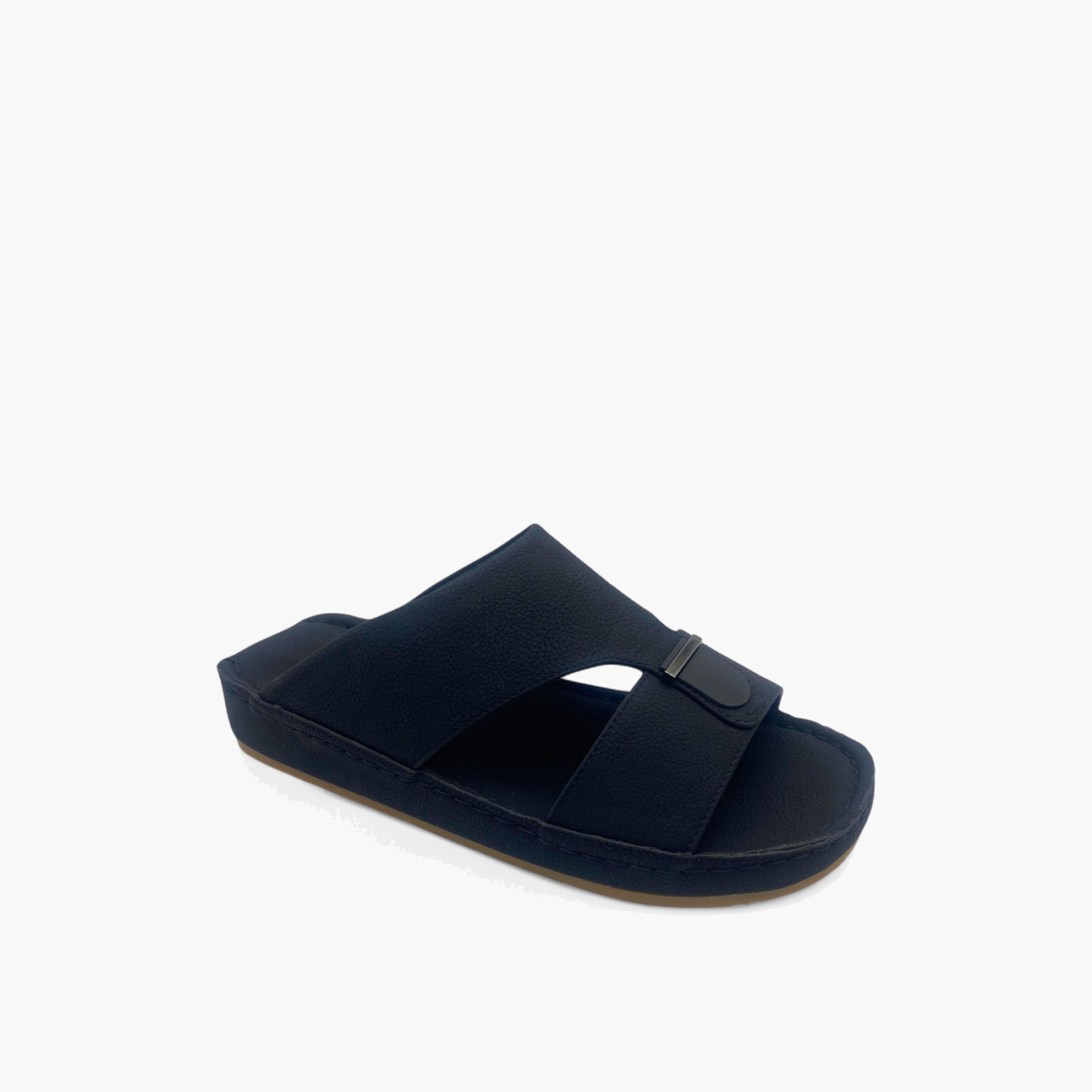 الفانوس- صندل عربي مخملي للرجال سهل الإرتداء | AL2502091-men-shoes-sandals-image-1