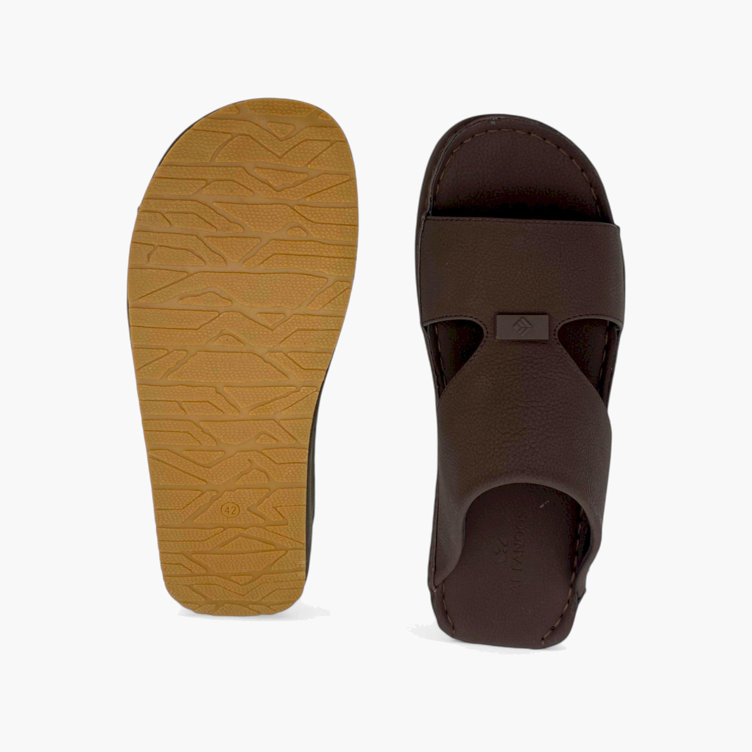 الفانوس- صندل عربي مخملي للرجال سهل الإرتداء | AL2502092-men-shoes-sandals-image-5