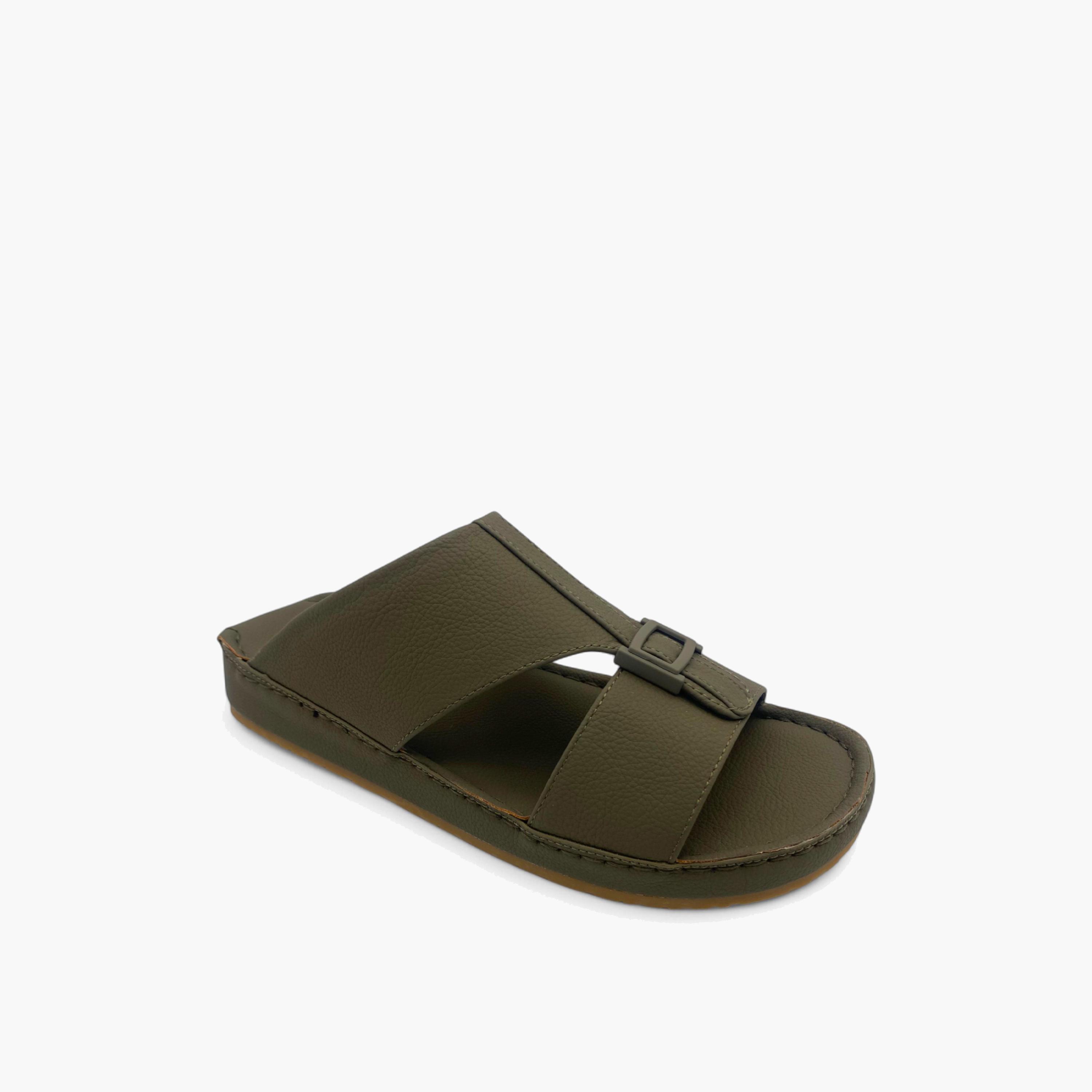 الفانوس- صندل عربي مخملي للرجال سهل الإرتداء | AL2502093-men-shoes-sandals-image-1