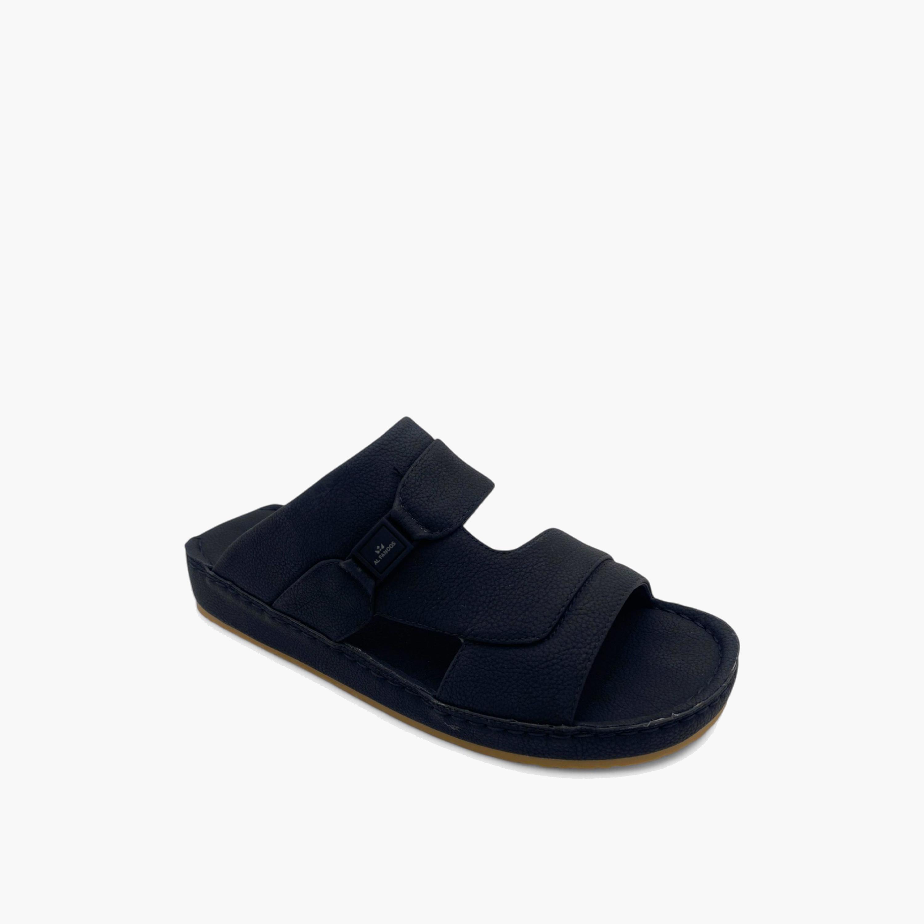 الفانوس- صندل عربي مخملي للرجال سهل الإرتداء | AL2502094-men-shoes-sandals-image-1