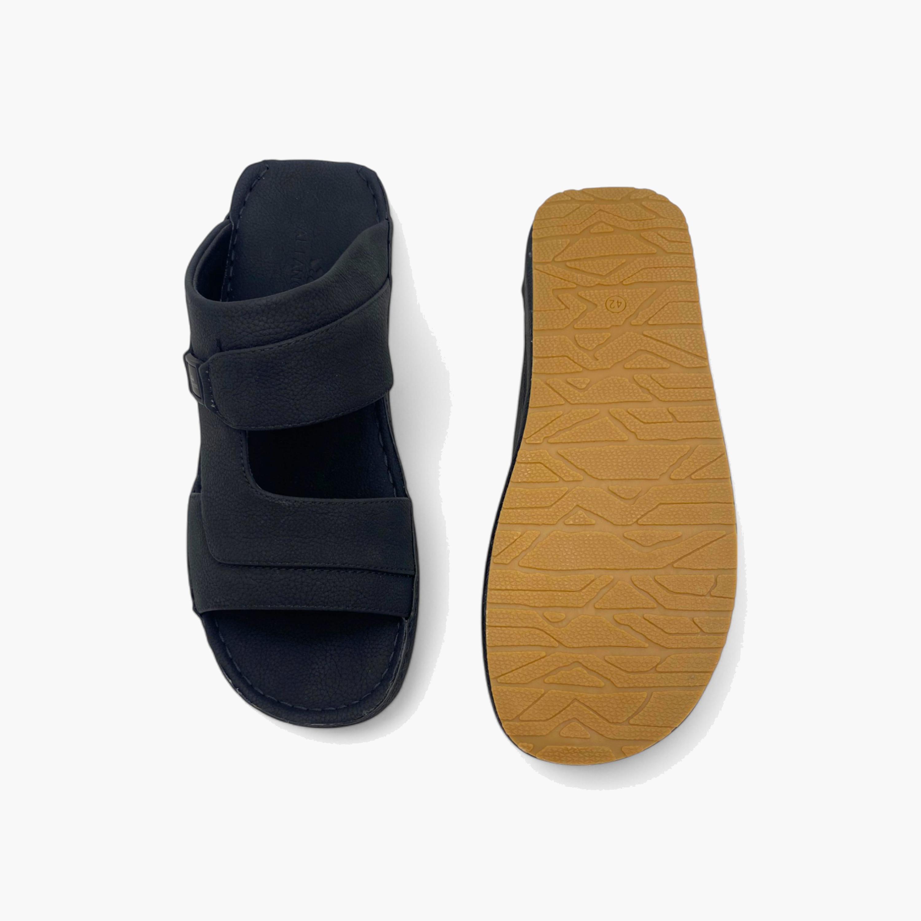 الفانوس- صندل عربي مخملي للرجال سهل الإرتداء | AL2502094-men-shoes-sandals-image-5