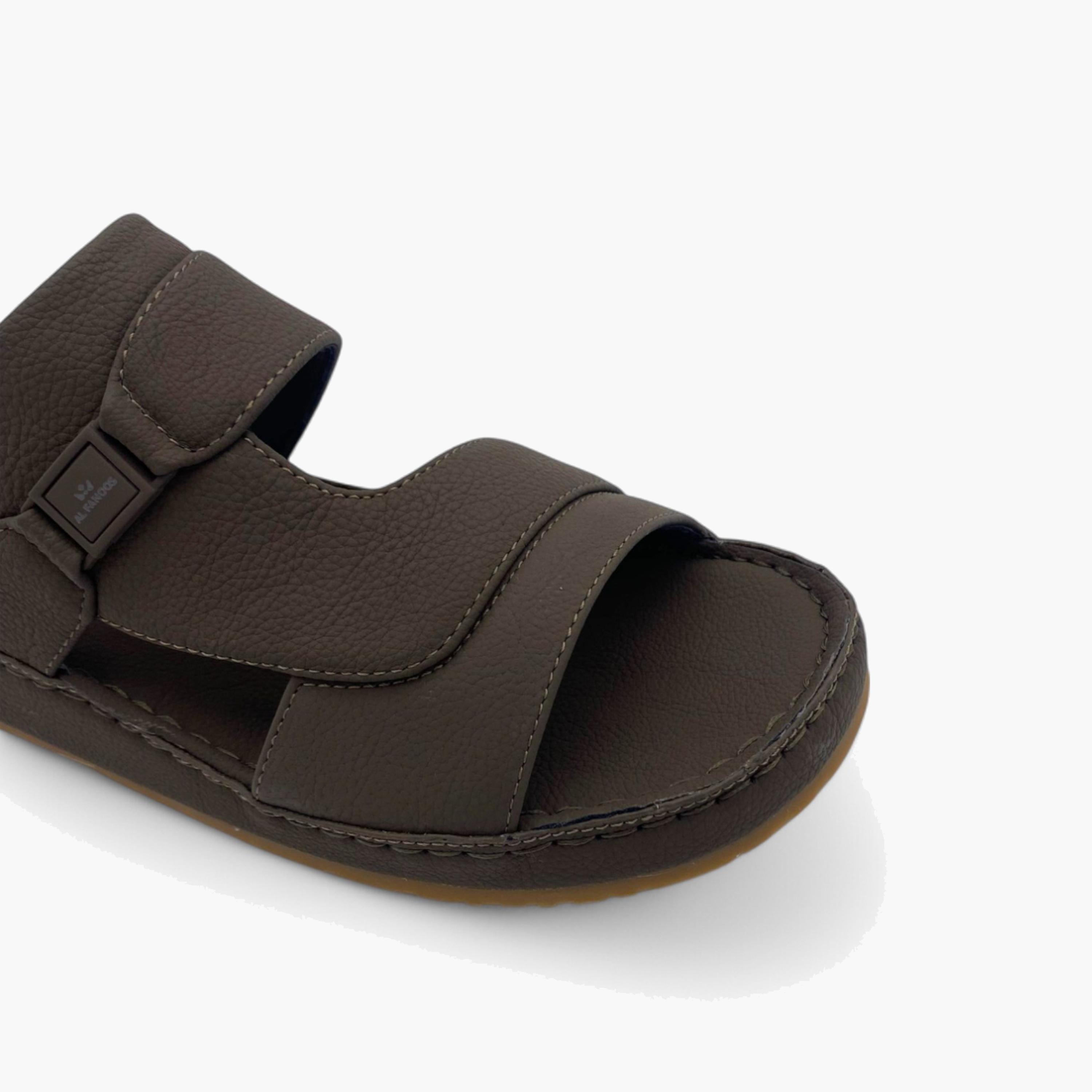 الفانوس- صندل عربي مخملي للرجال سهل الإرتداء | AL2502094-men-shoes-sandals-image-2