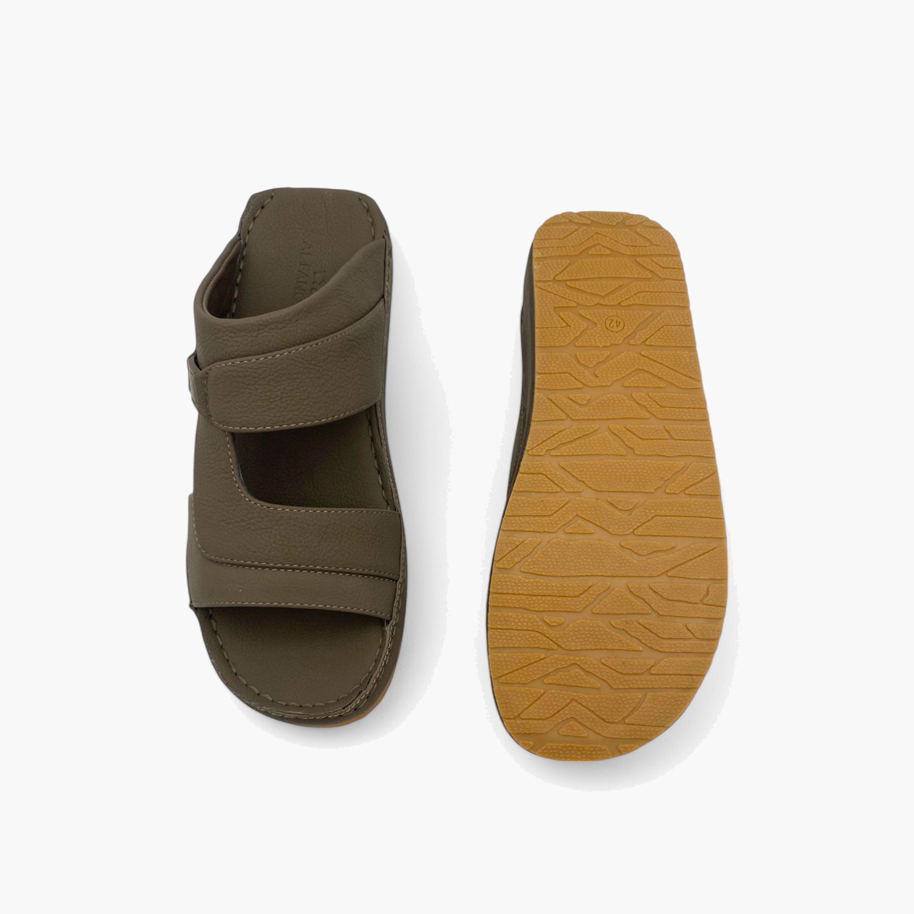 الفانوس- صندل عربي مخملي للرجال سهل الإرتداء | AL2502094-men-shoes-sandals-image-5
