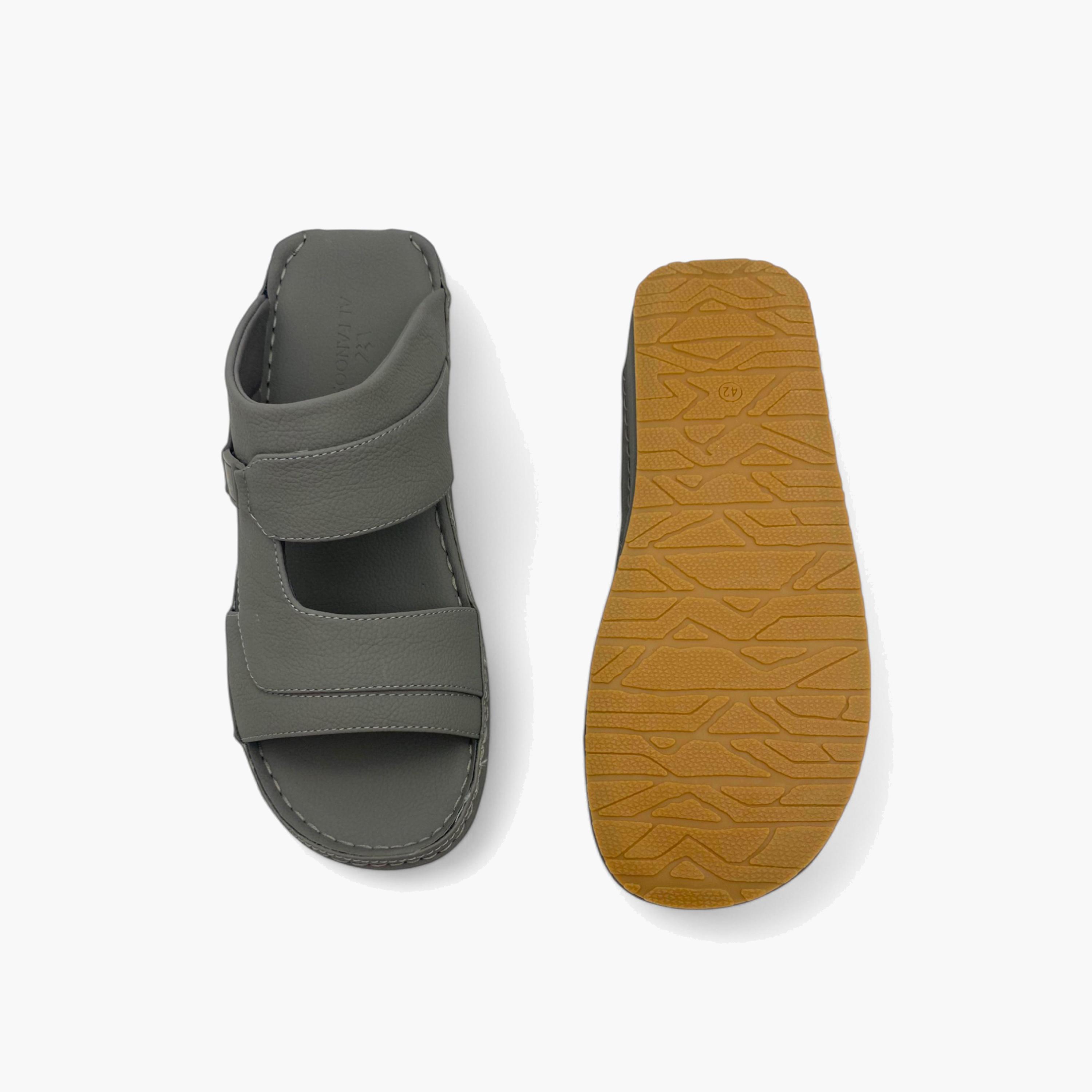 الفانوس- صندل عربي مخملي للرجال سهل الإرتداء | AL2502094-men-shoes-sandals-image-5