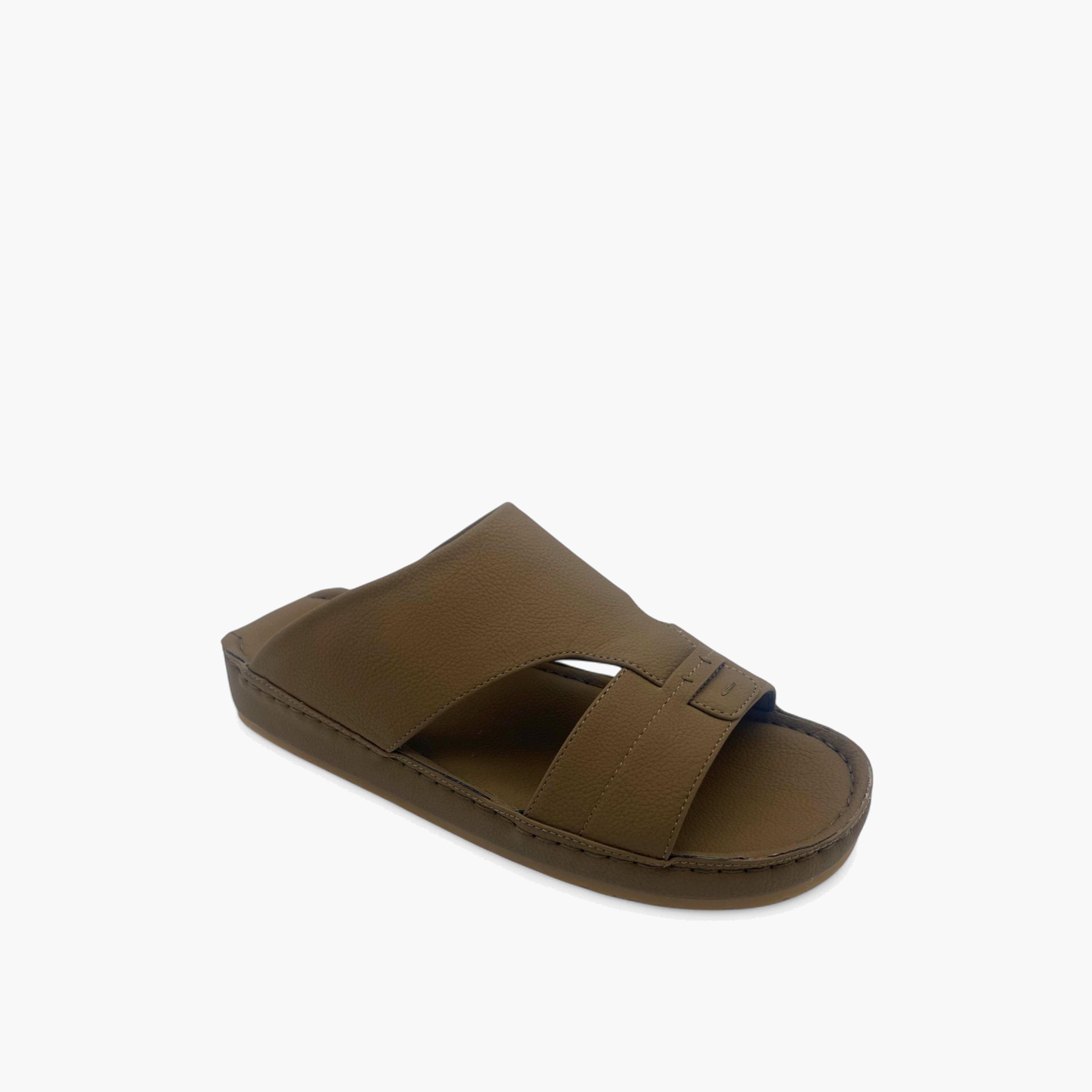 الفانوس- صندل عربي مخملي للرجال سهل الإرتداء | AL2502096-men-shoes-sandals-image-1