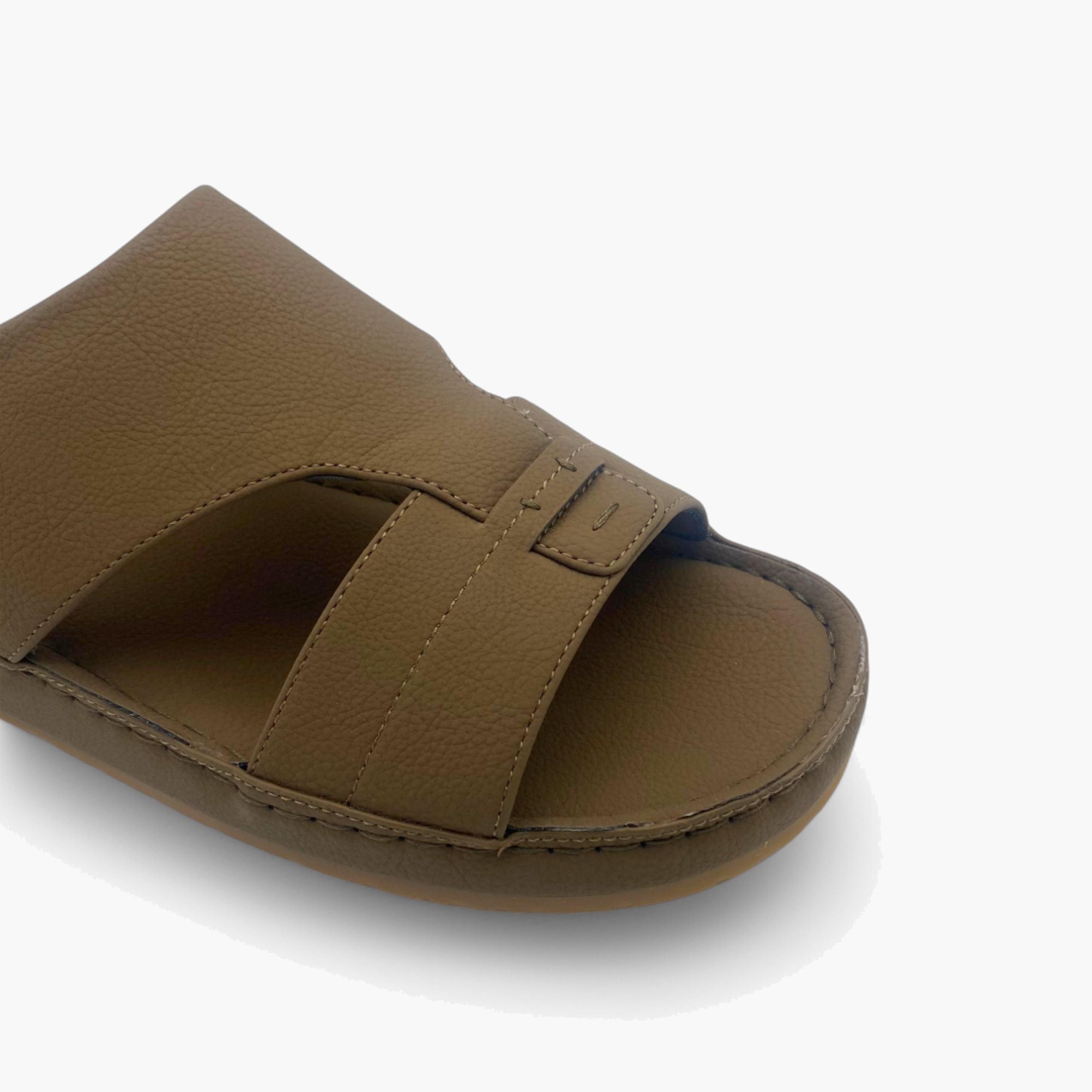 الفانوس- صندل عربي مخملي للرجال سهل الإرتداء | AL2502096-men-shoes-sandals-image-2