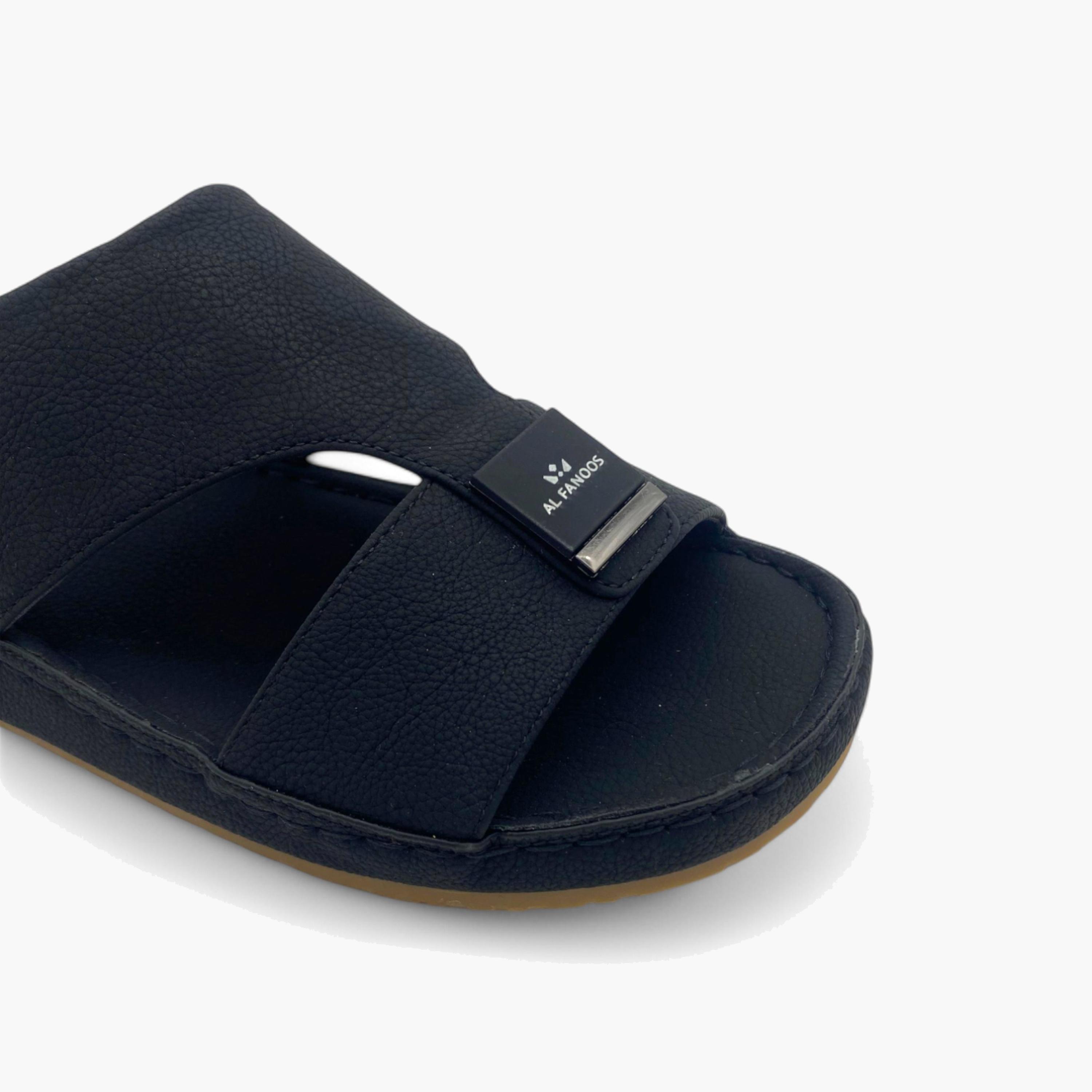 الفانوس- صندل عربي مخملي للرجال سهل الإرتداء | AL2502098-men-shoes-sandals-image-2