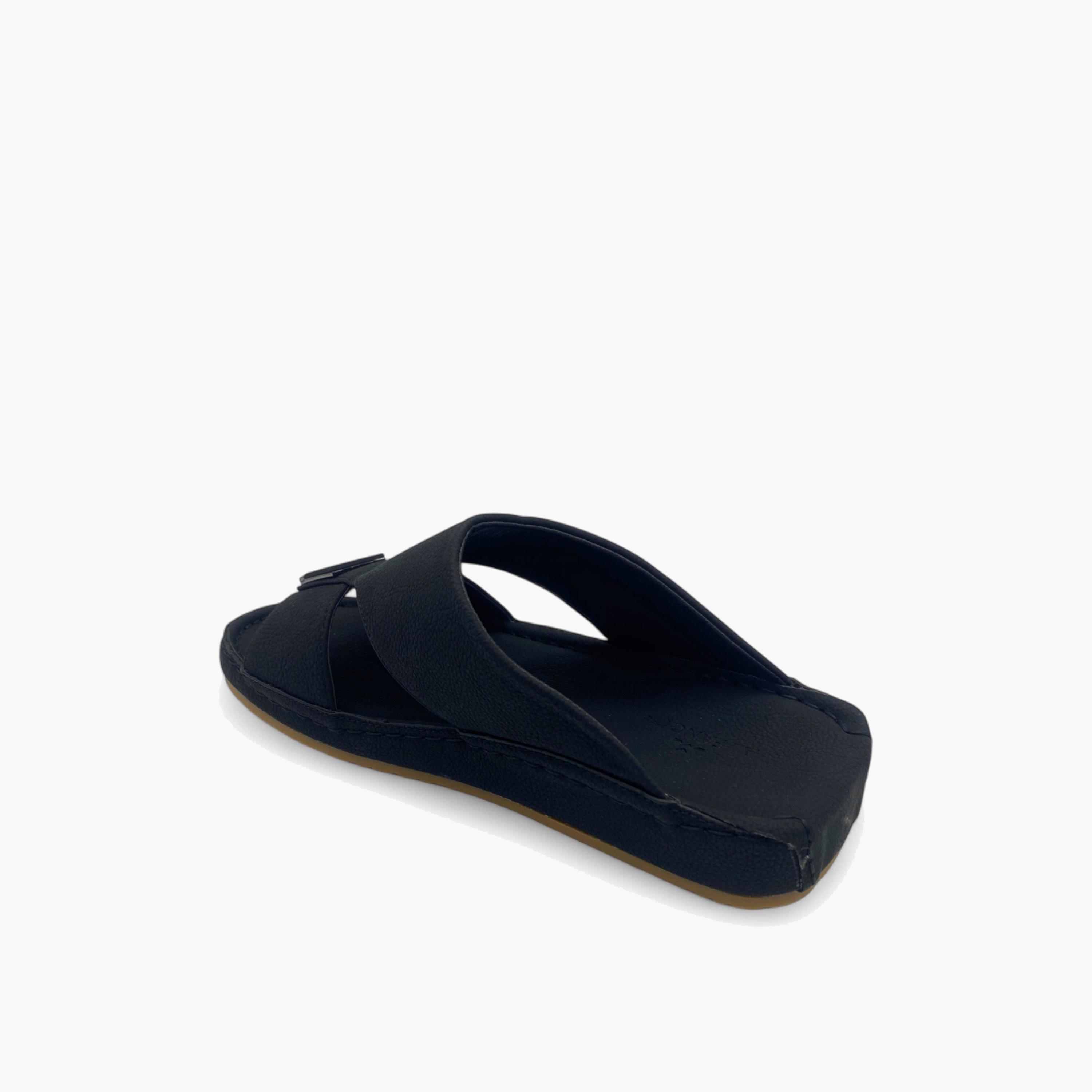 الفانوس- صندل عربي مخملي للرجال سهل الإرتداء | AL2502098-men-shoes-sandals-image-4