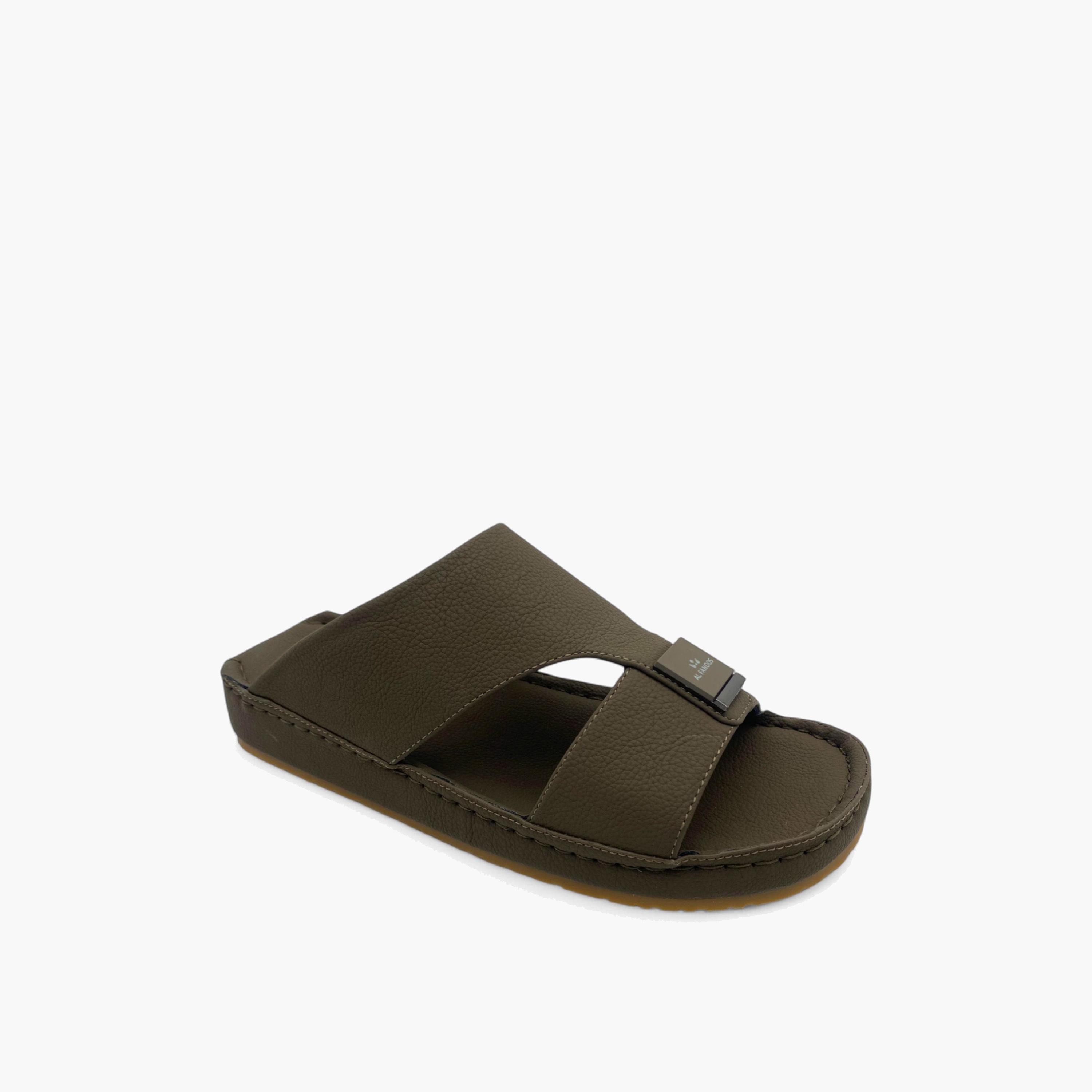 الفانوس- صندل عربي مخملي للرجال سهل الإرتداء | AL2502098-men-shoes-sandals-image-1